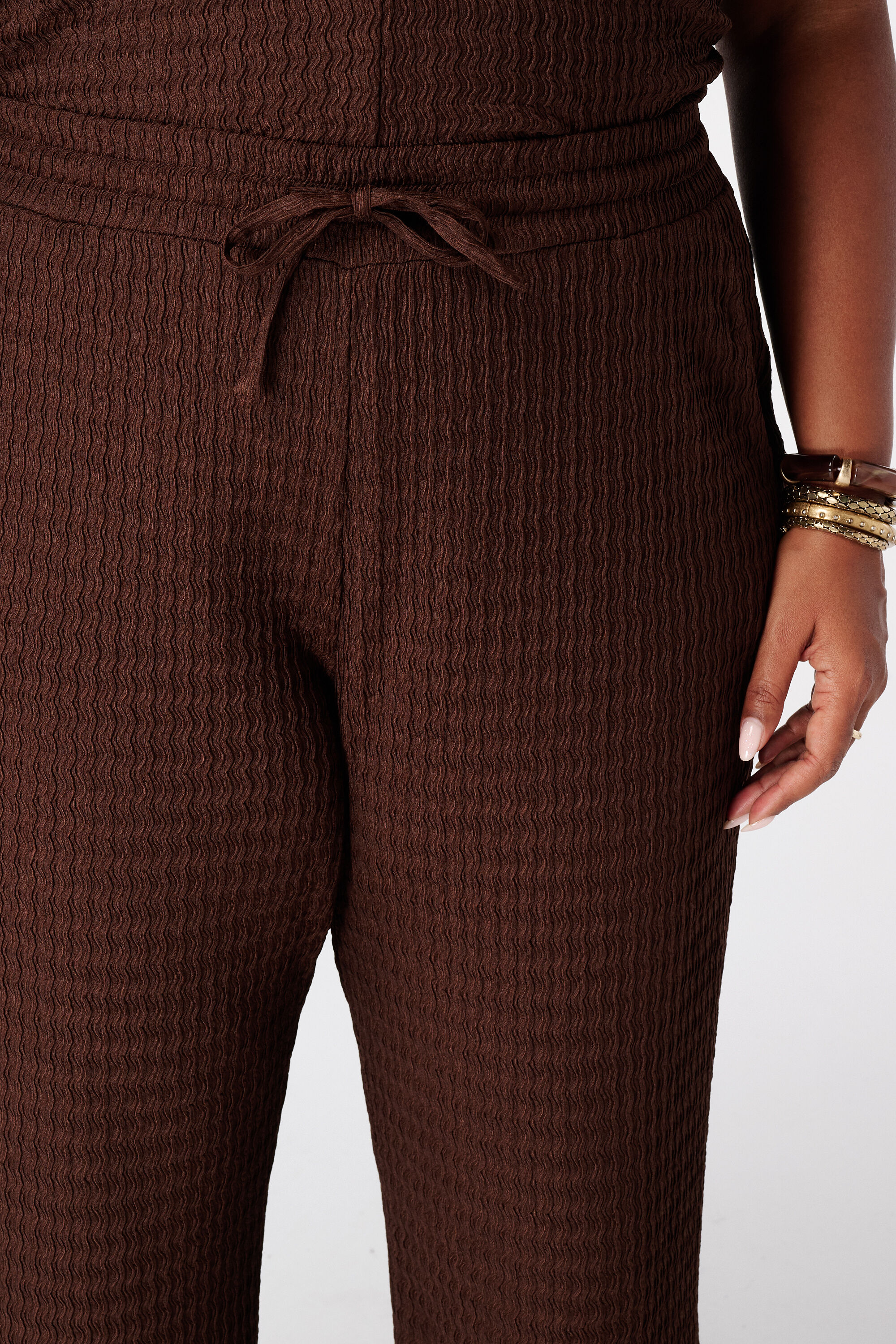 Broek met elastische taille image number 4