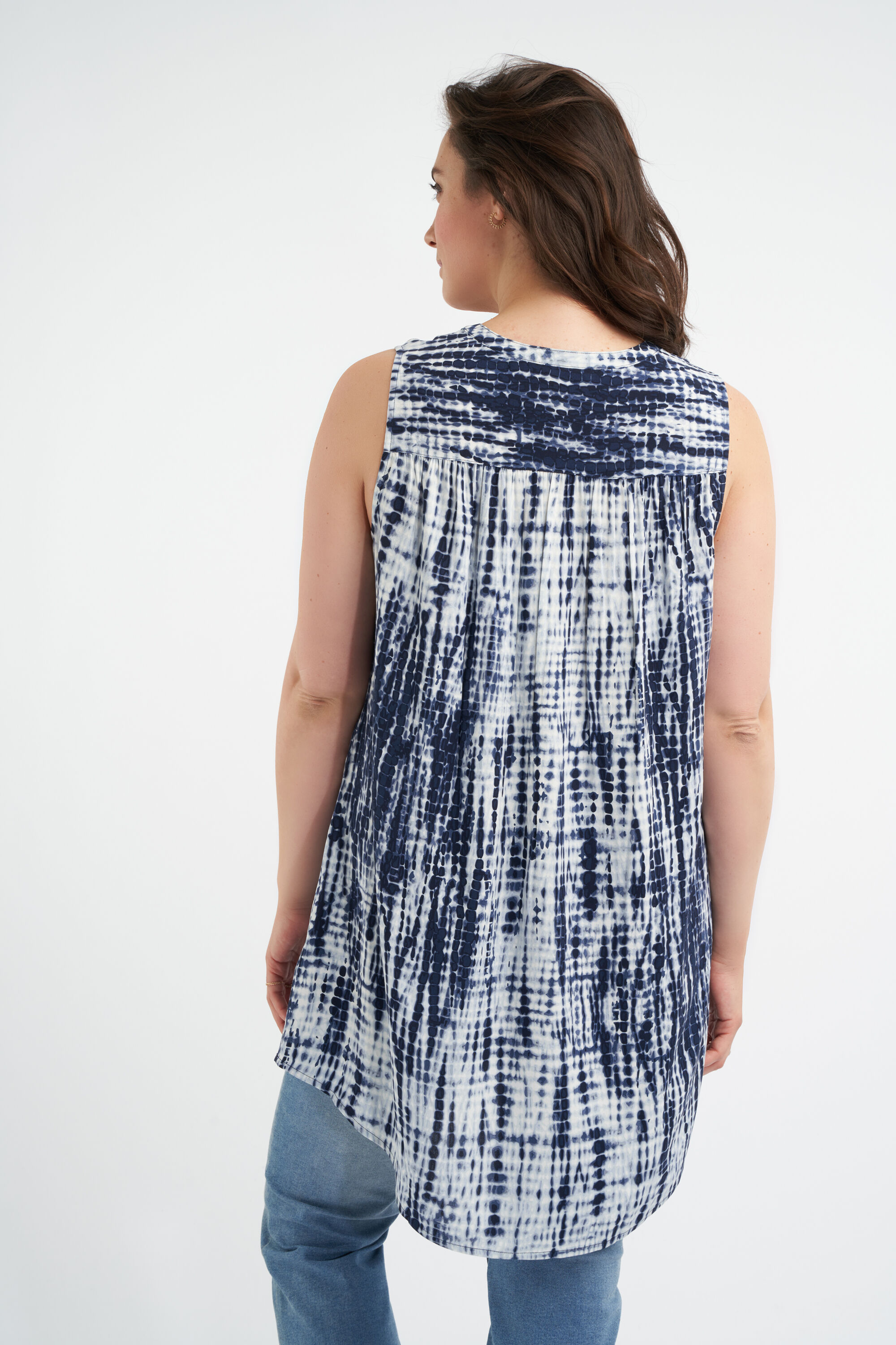 Mouwloze lange blouse image number 3