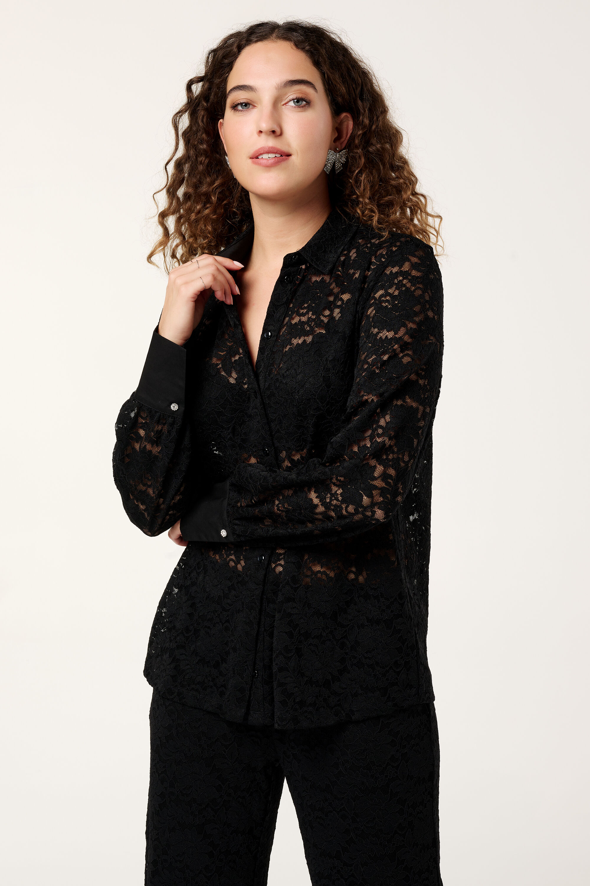 Blouse met kant image number 5