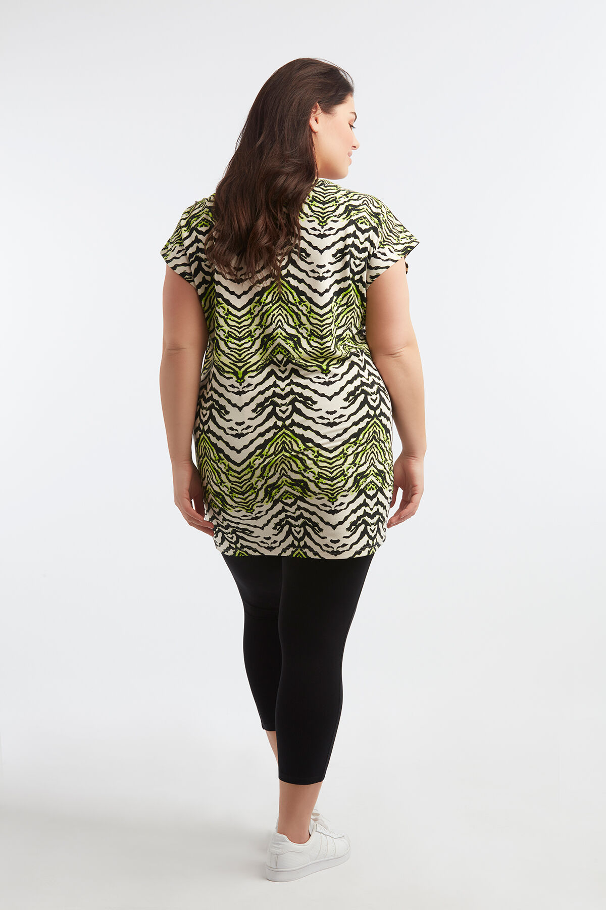 Sweatshirt met bies en print image number 6