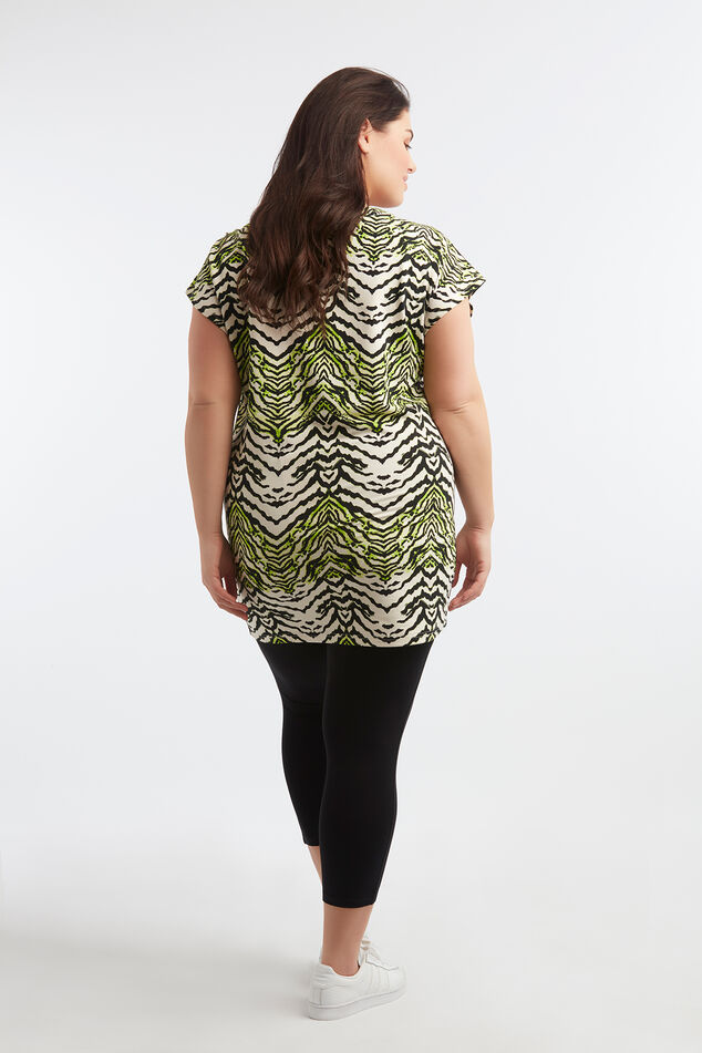 Sweatshirt met bies en print image number 6