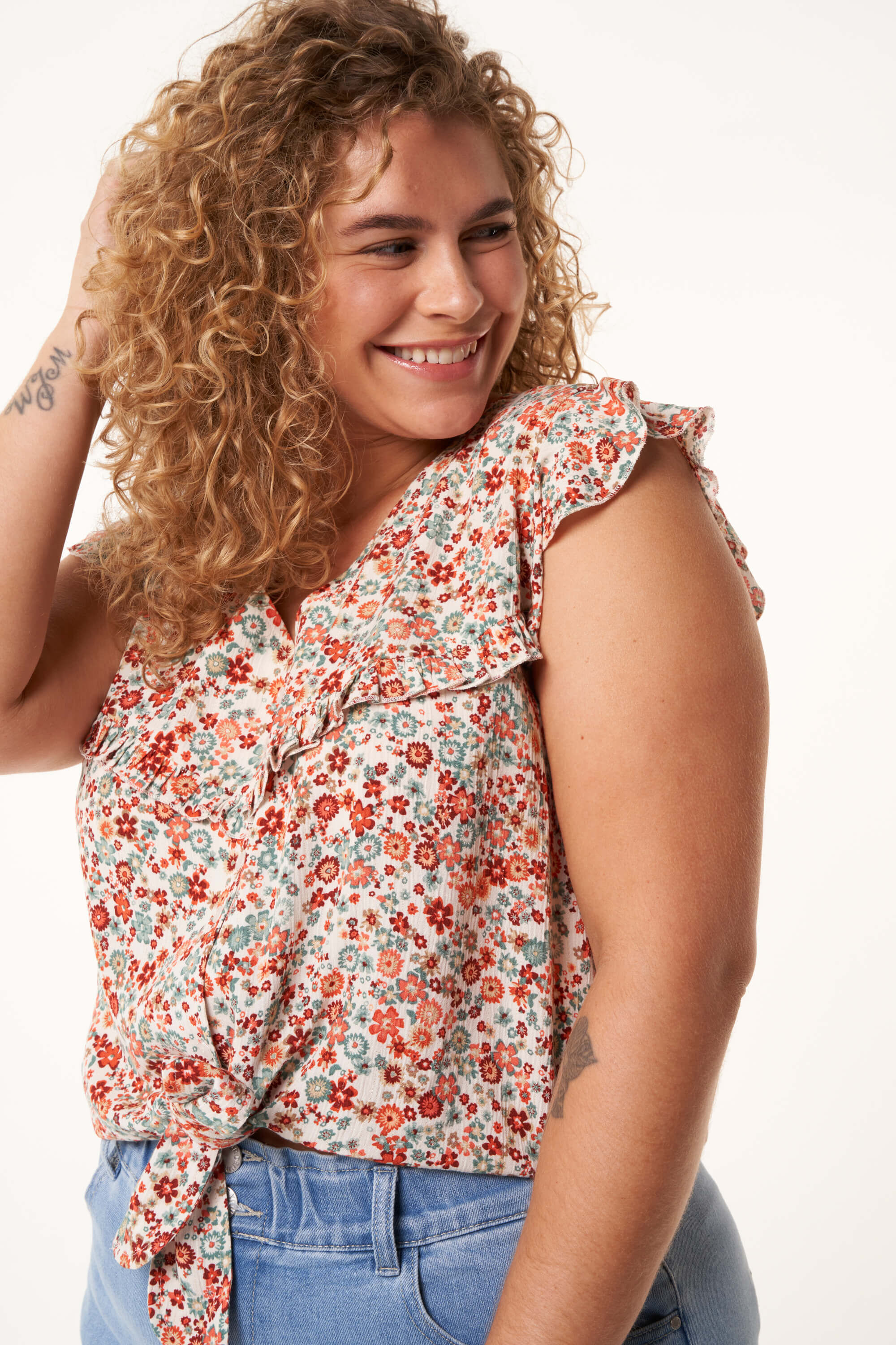 Mouwloze blouse dames best sale