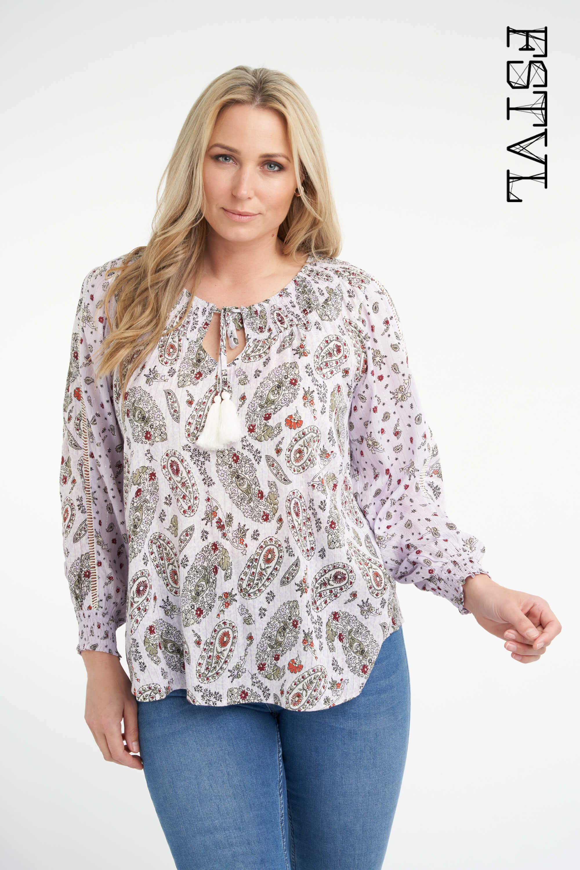 Dames Blouse met print MS Mode