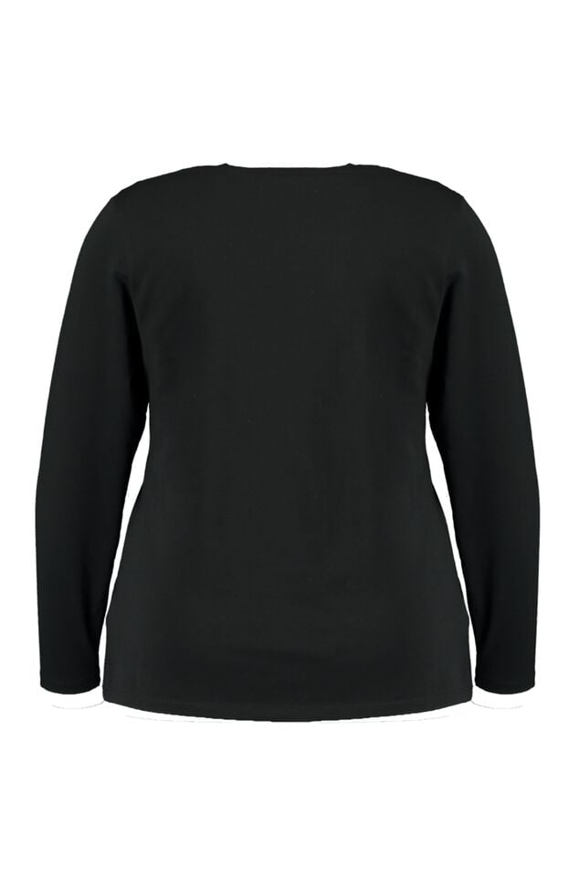 Basis shirt met lange mouw image number 2