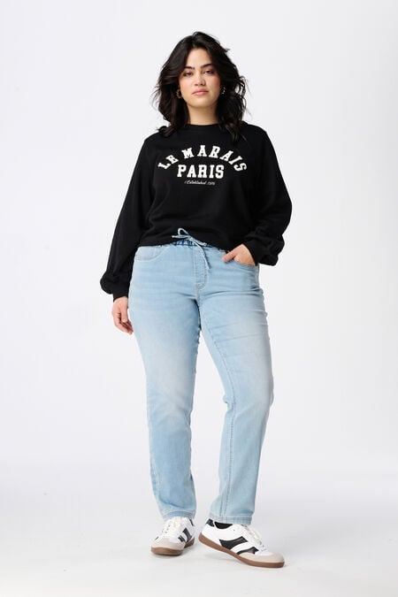 Denim jogger broek Denim jogger broek