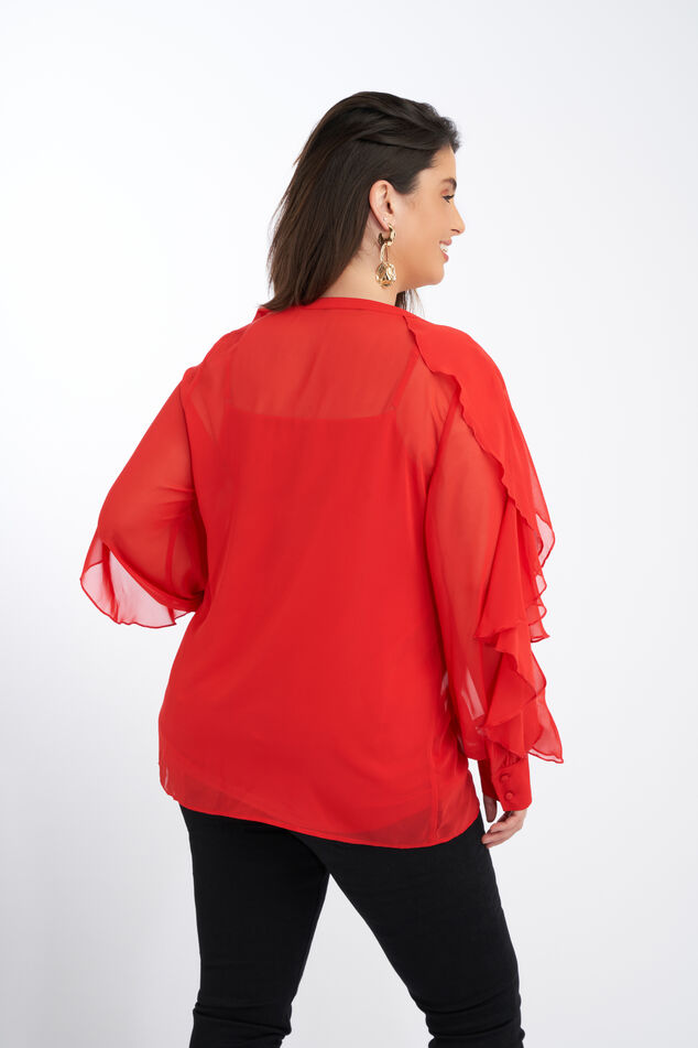 Blouse met volant image number 3