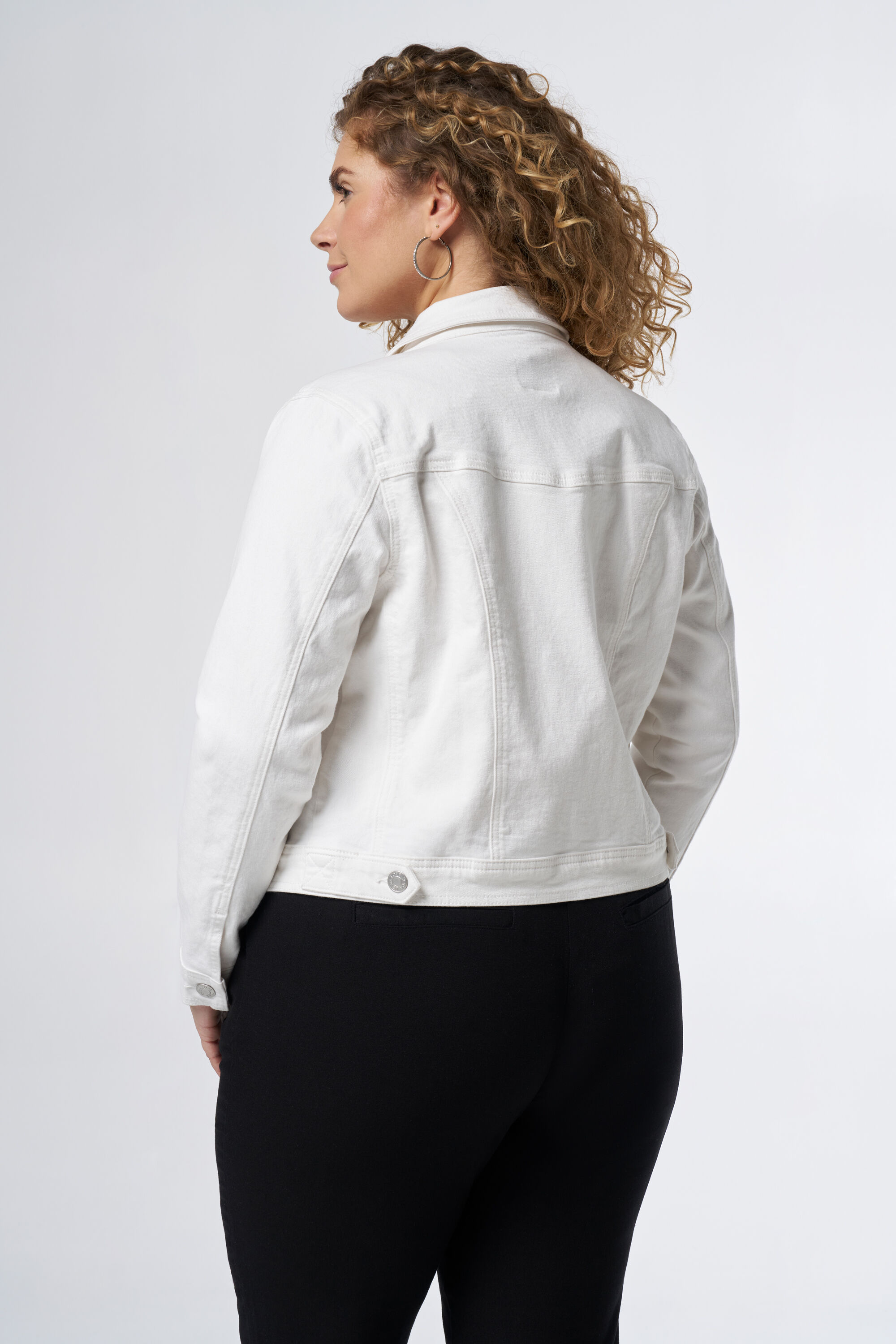 Denim jasje met stretch image number 3