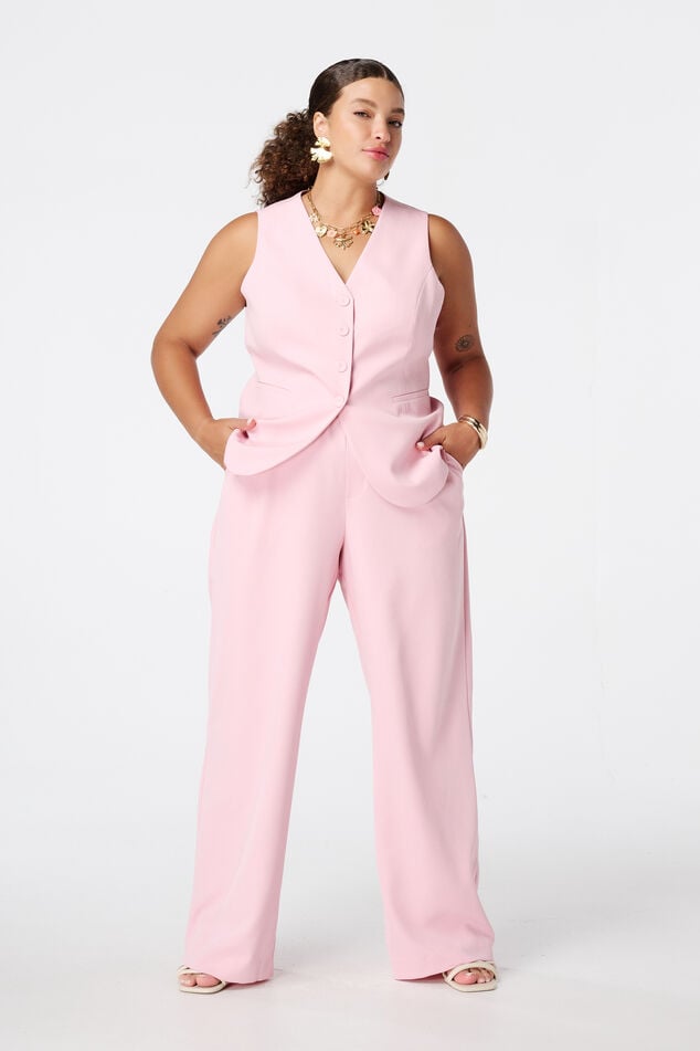 Pantalon met elastische taille image number 0