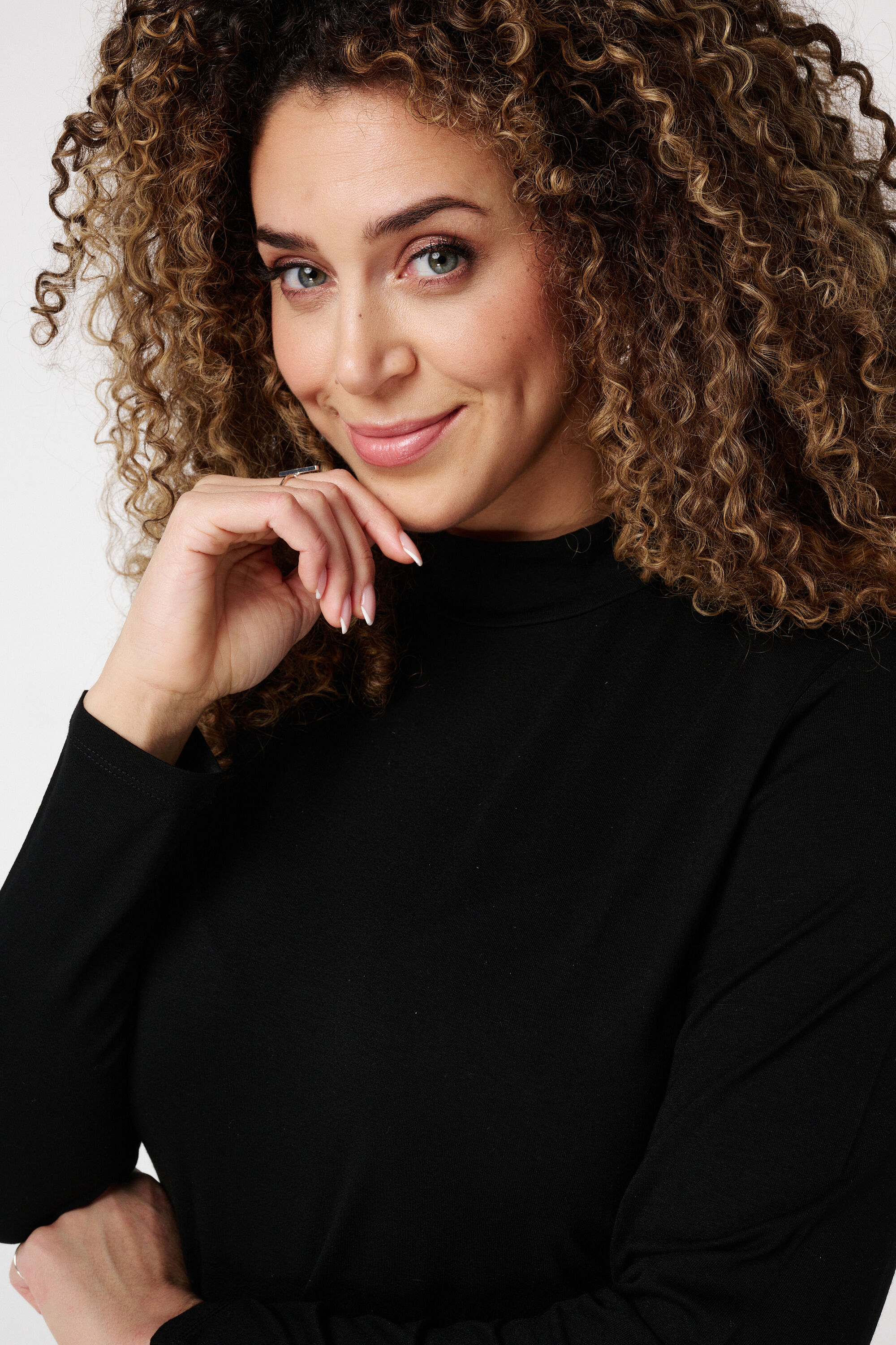 Shirt met col en print image number 4