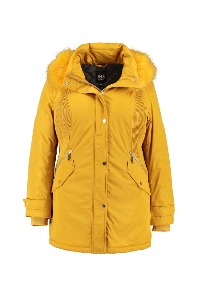 Parka met imitatiebontkraag image number 1