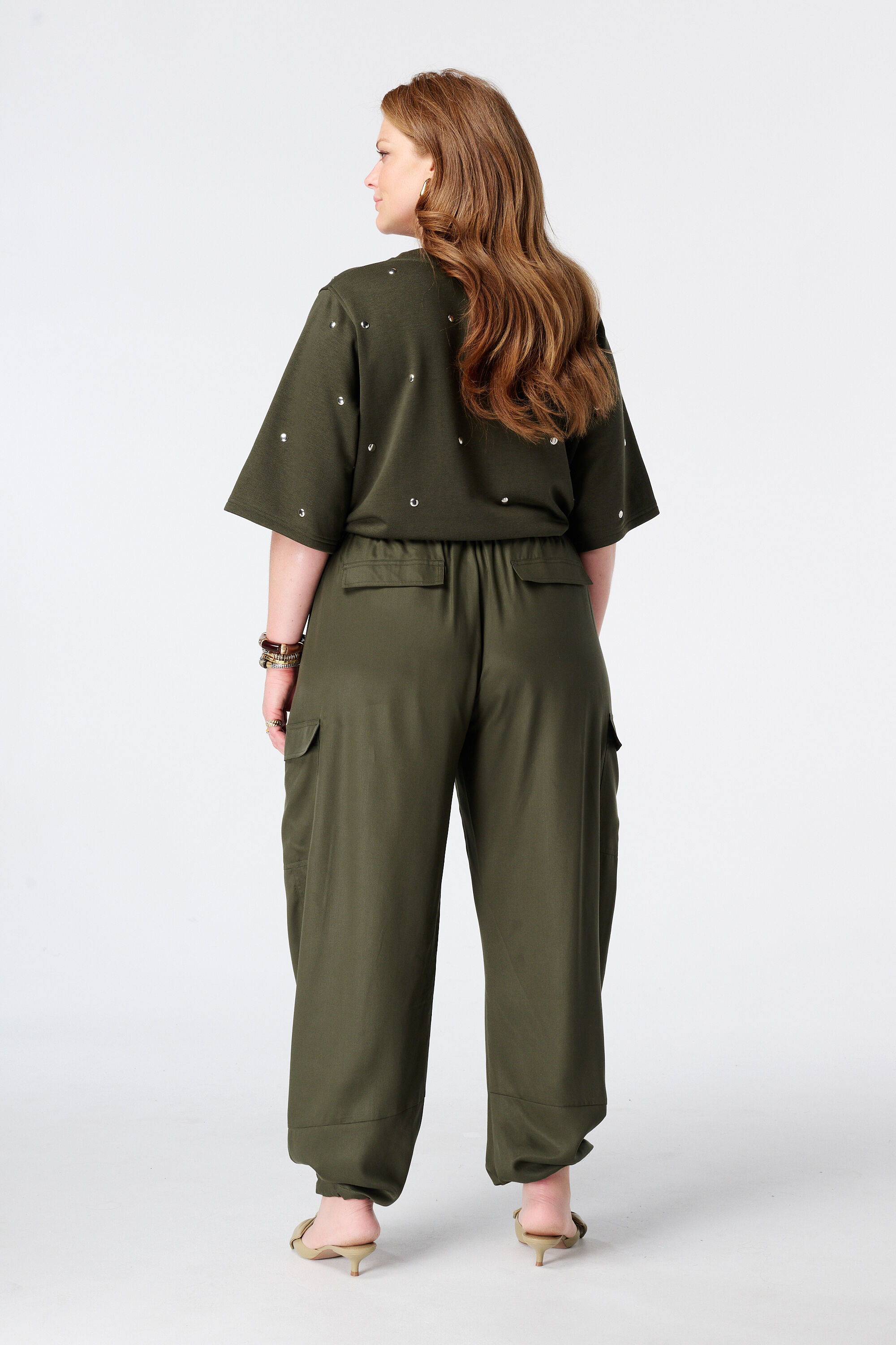 Ballon broek met cargo look image number 3