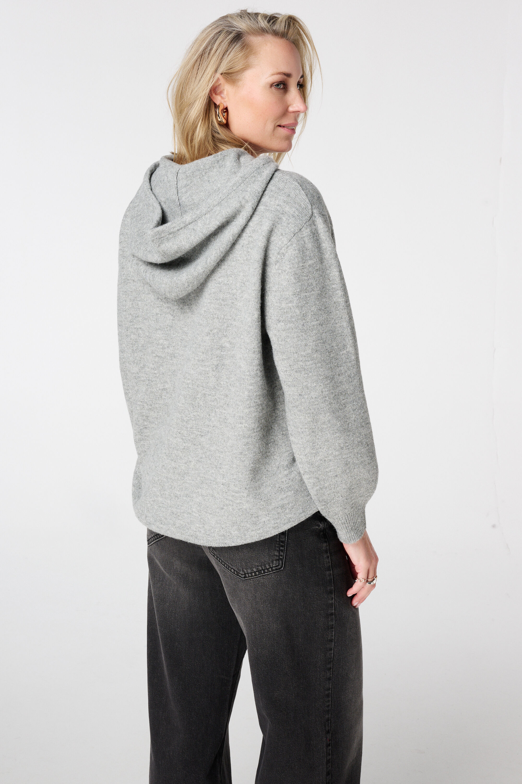 Gebreide hoodie image number 3