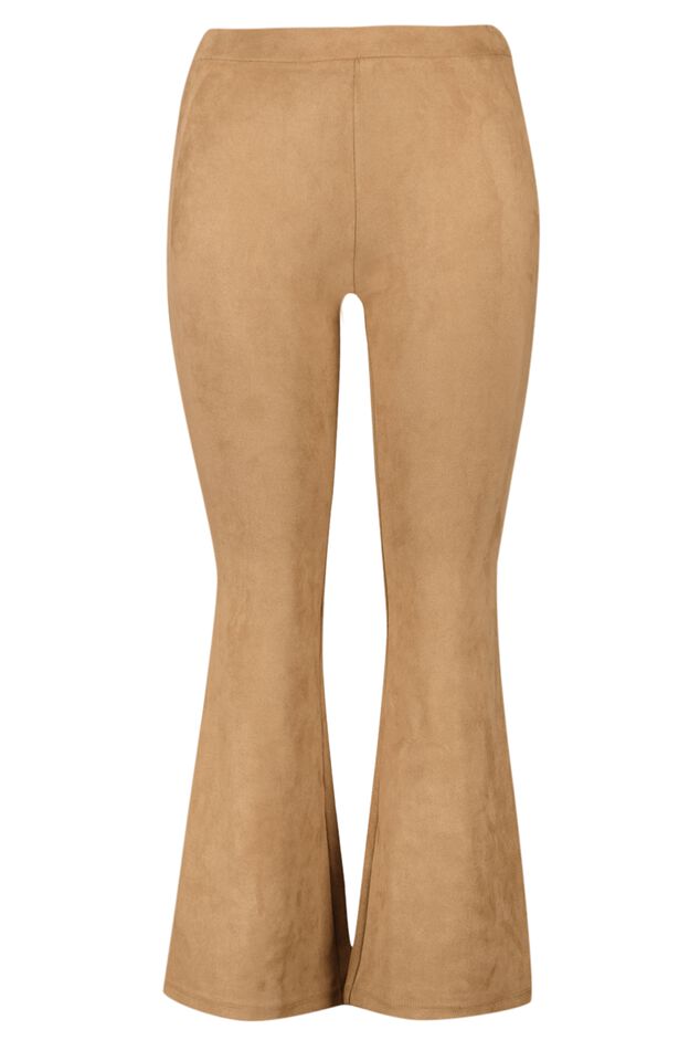 Suede flared legging image number 1
