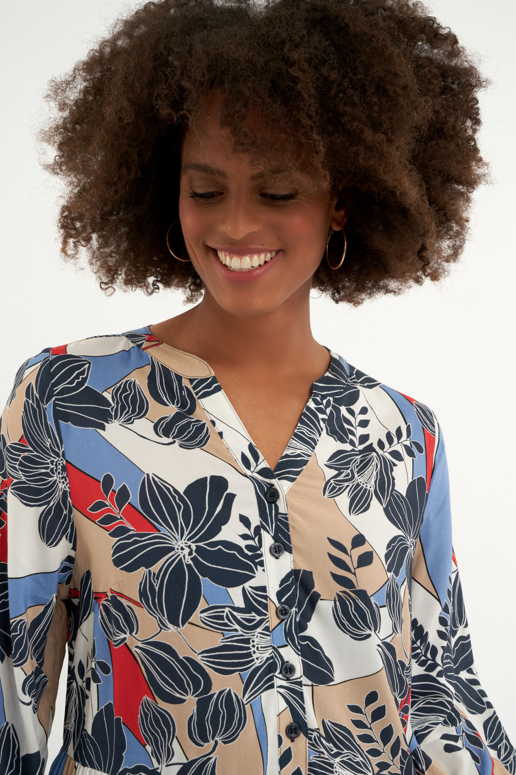 A-lijn jurk met print image number 6