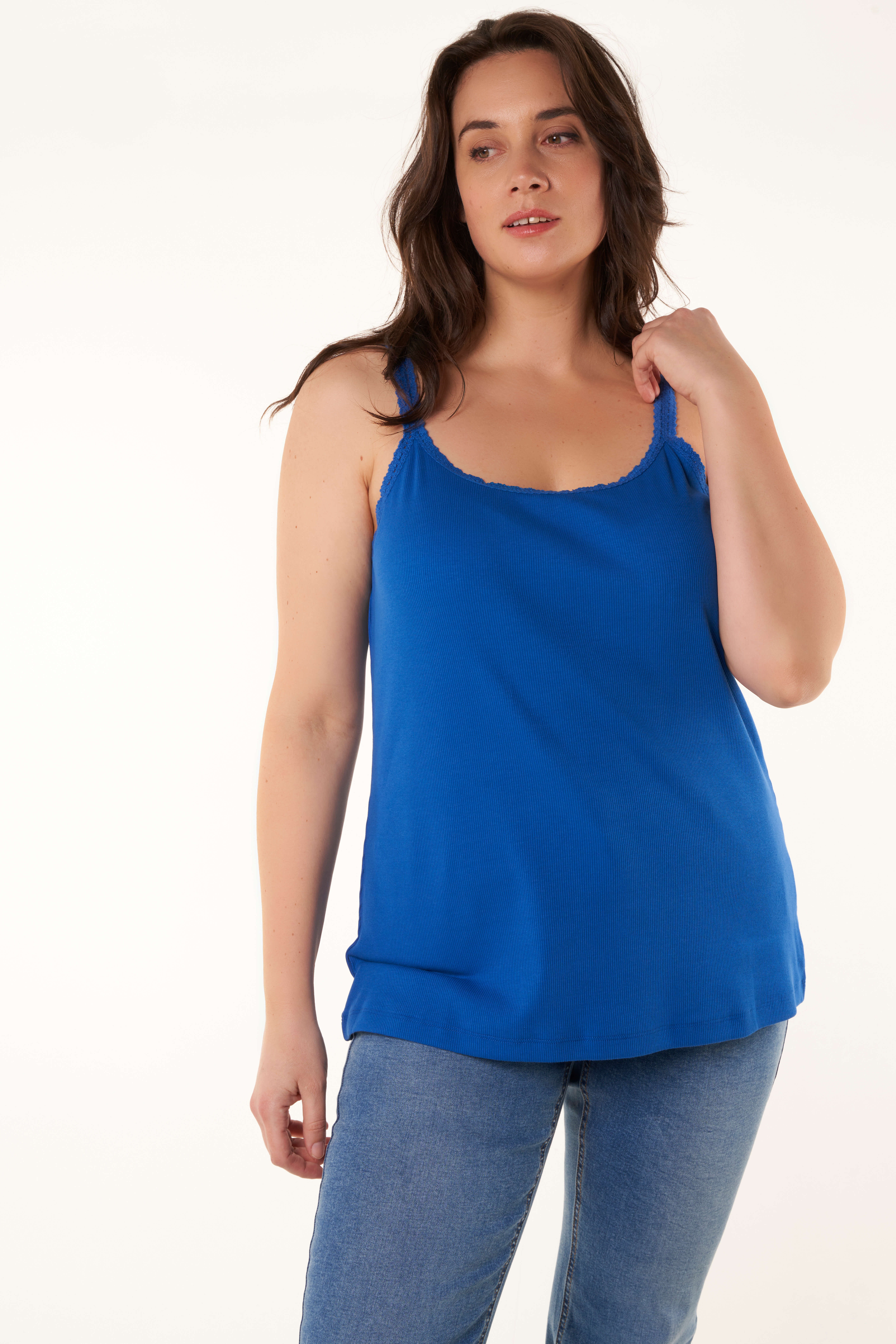 Dames singlet met kant best sale