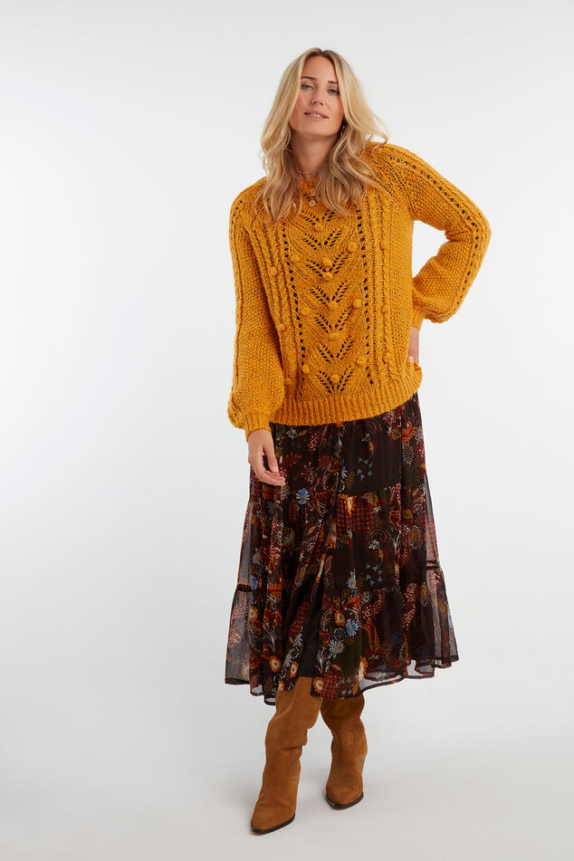 Semi-transparante lange jurk image number 7