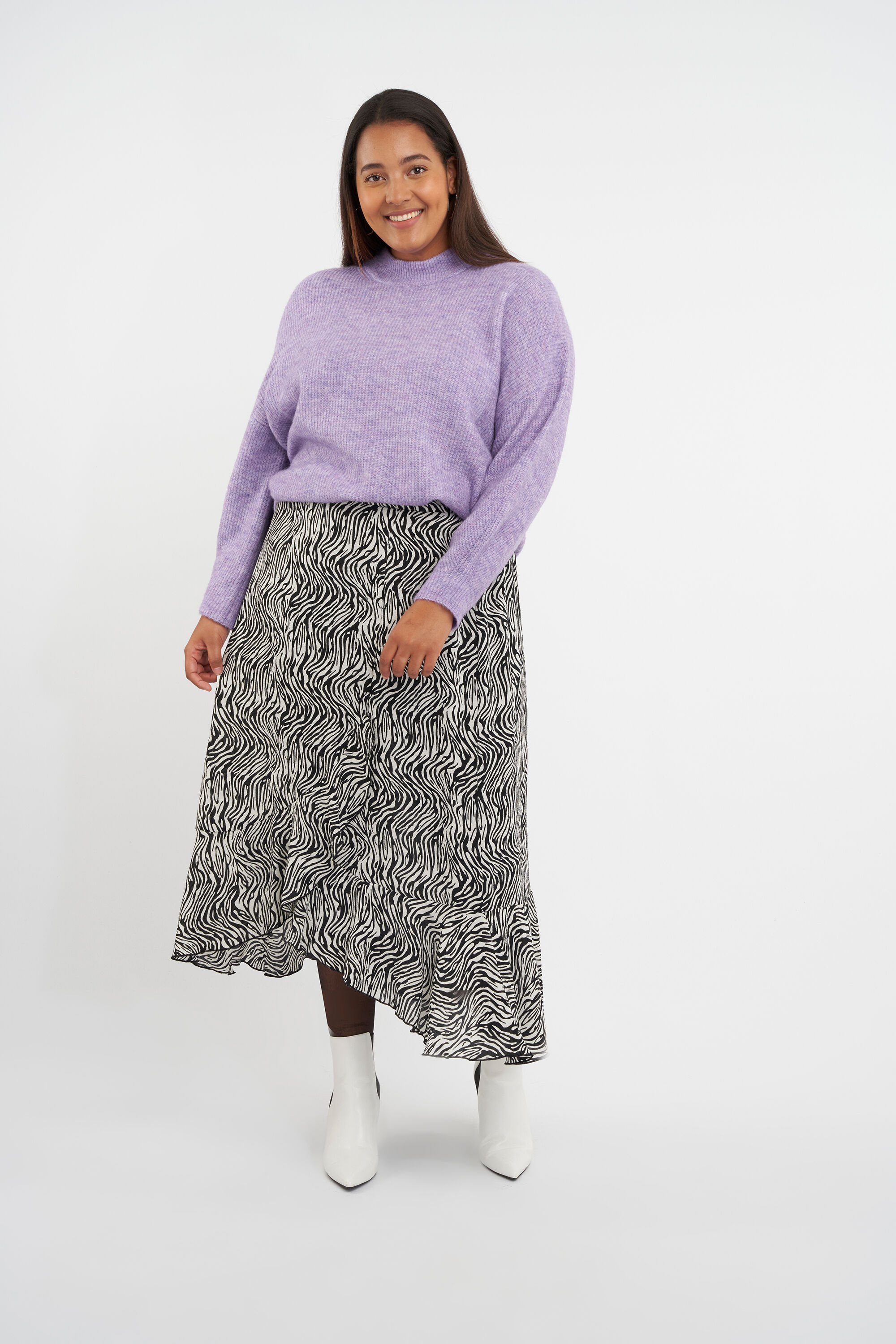 Midi rok met print image number 4