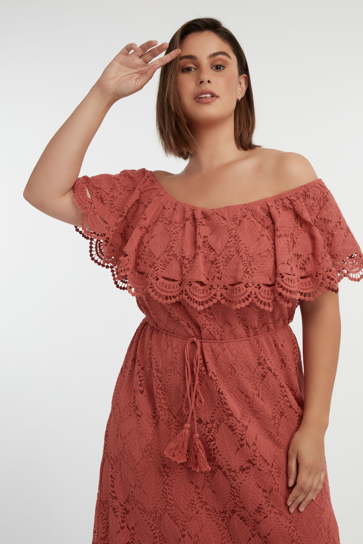 Off shoulder jurk kant sales