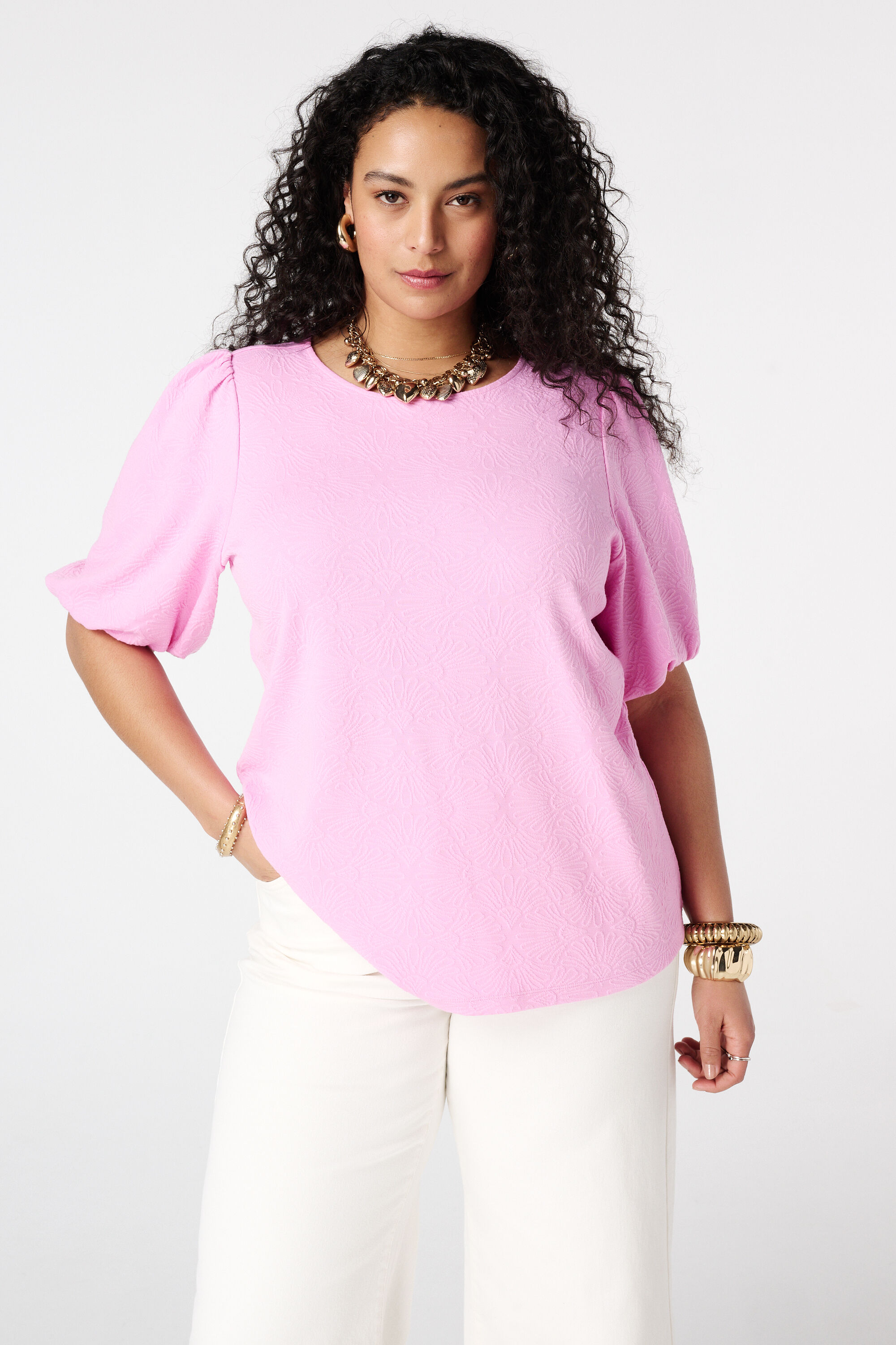 Top met bloemen print