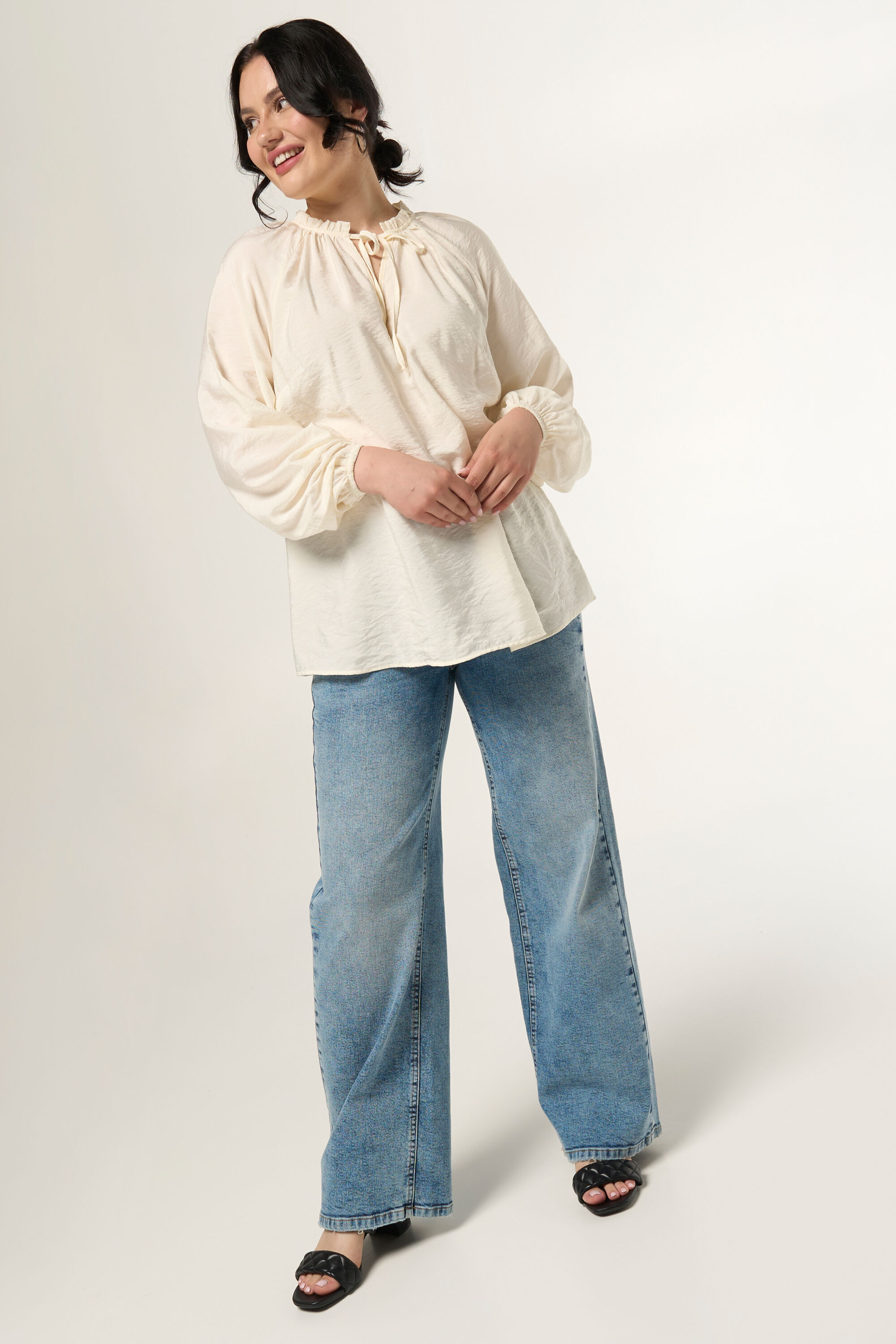 Blouse met v-hals image number 5