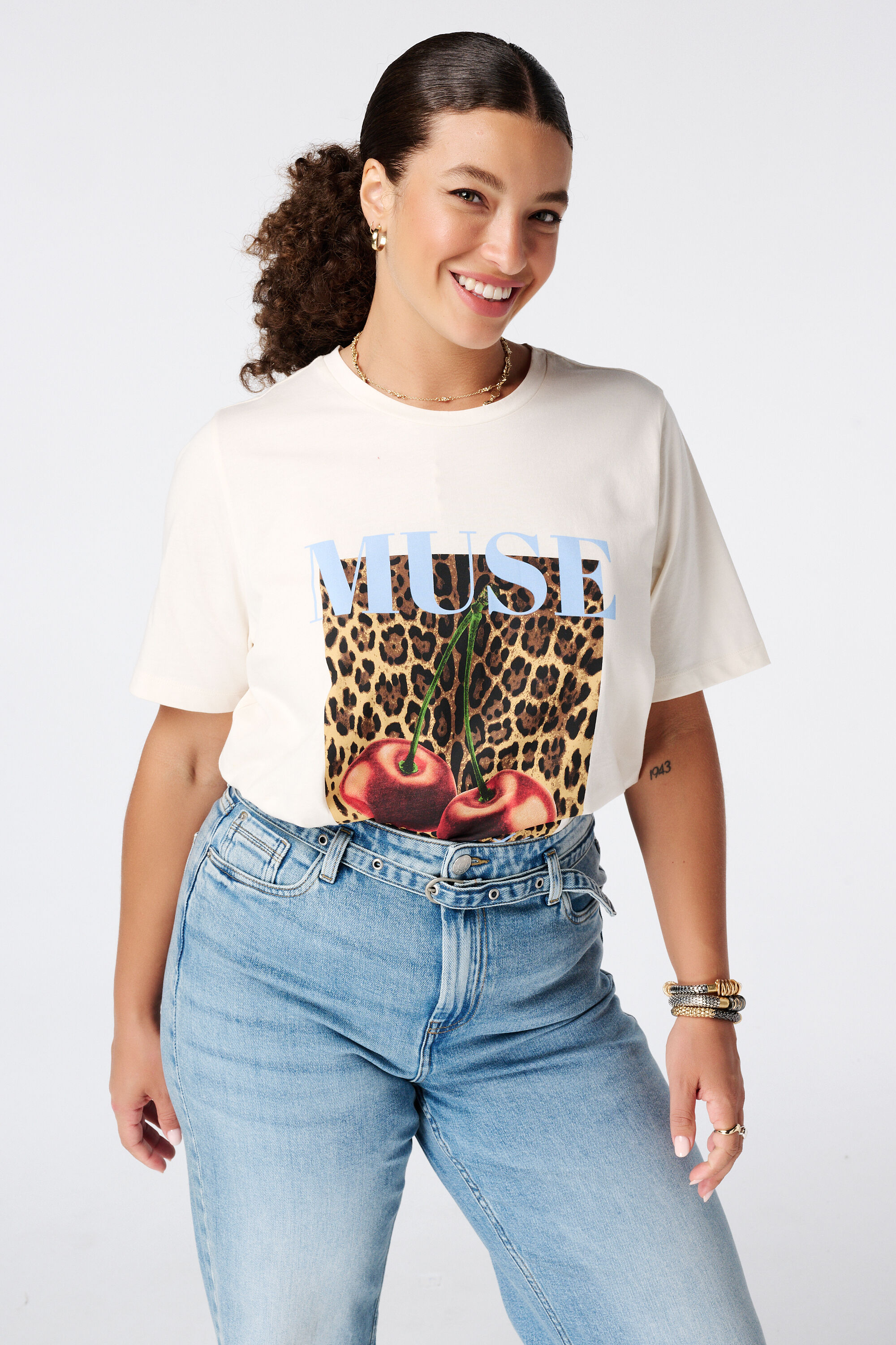 T-shirt met print