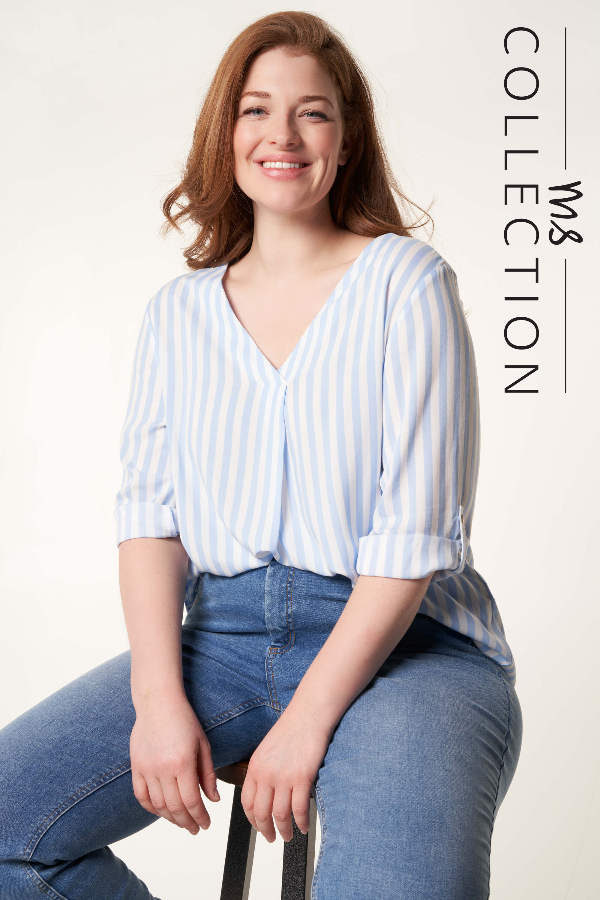 Blouse met v-hals image number 0