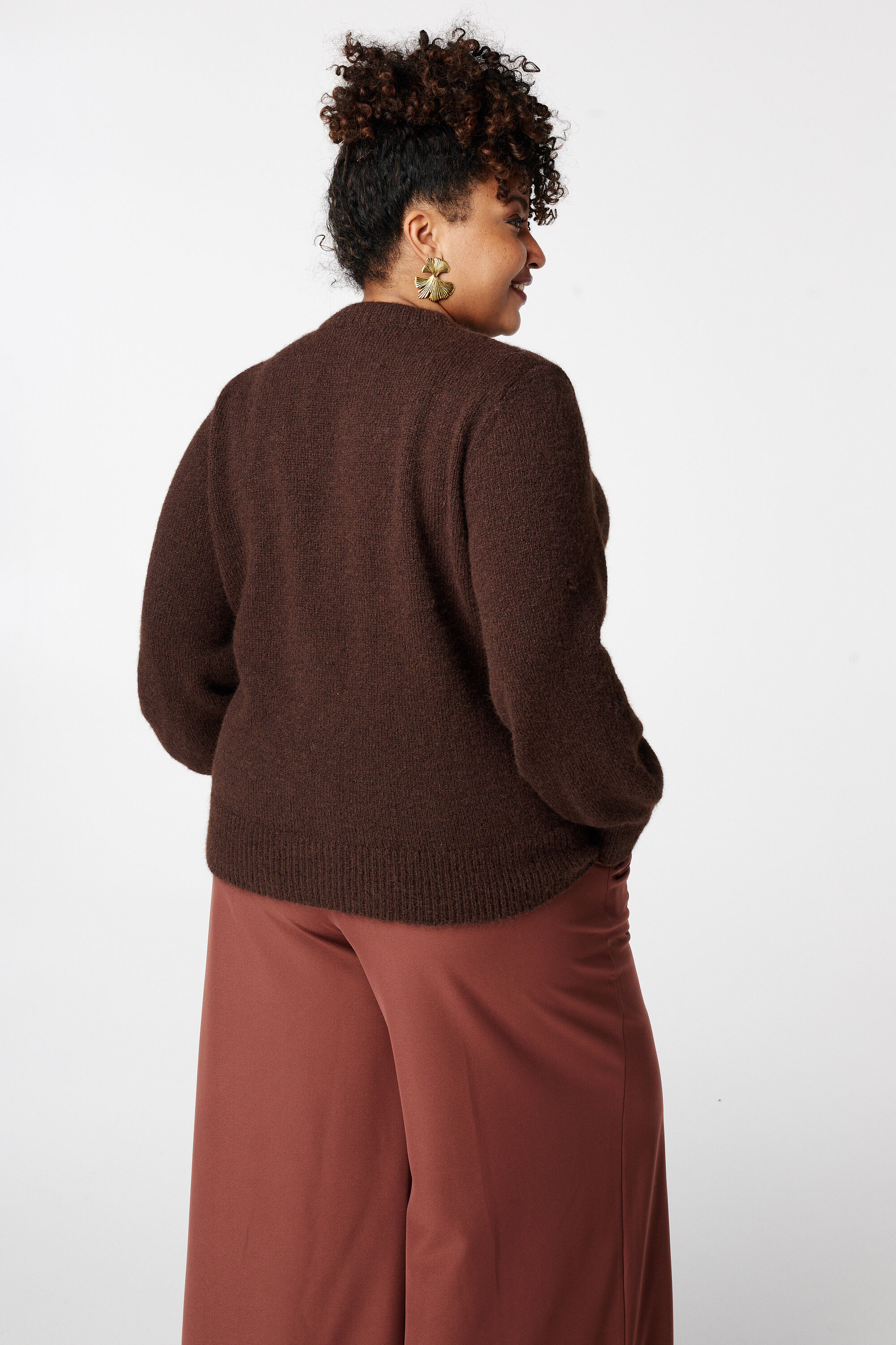 Gebreid vest met knoopsluiting image number 3