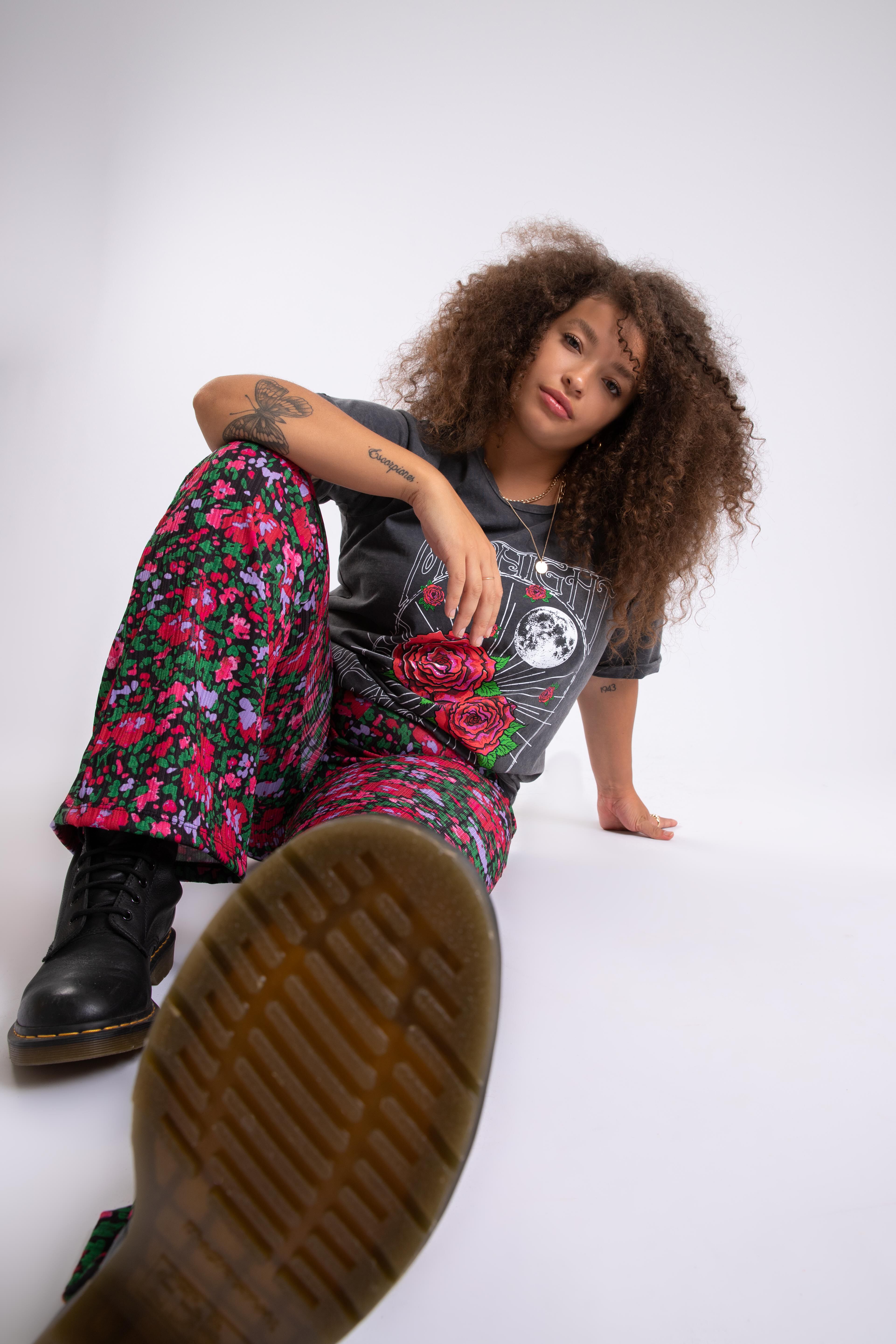 Flared legging met print image number 6