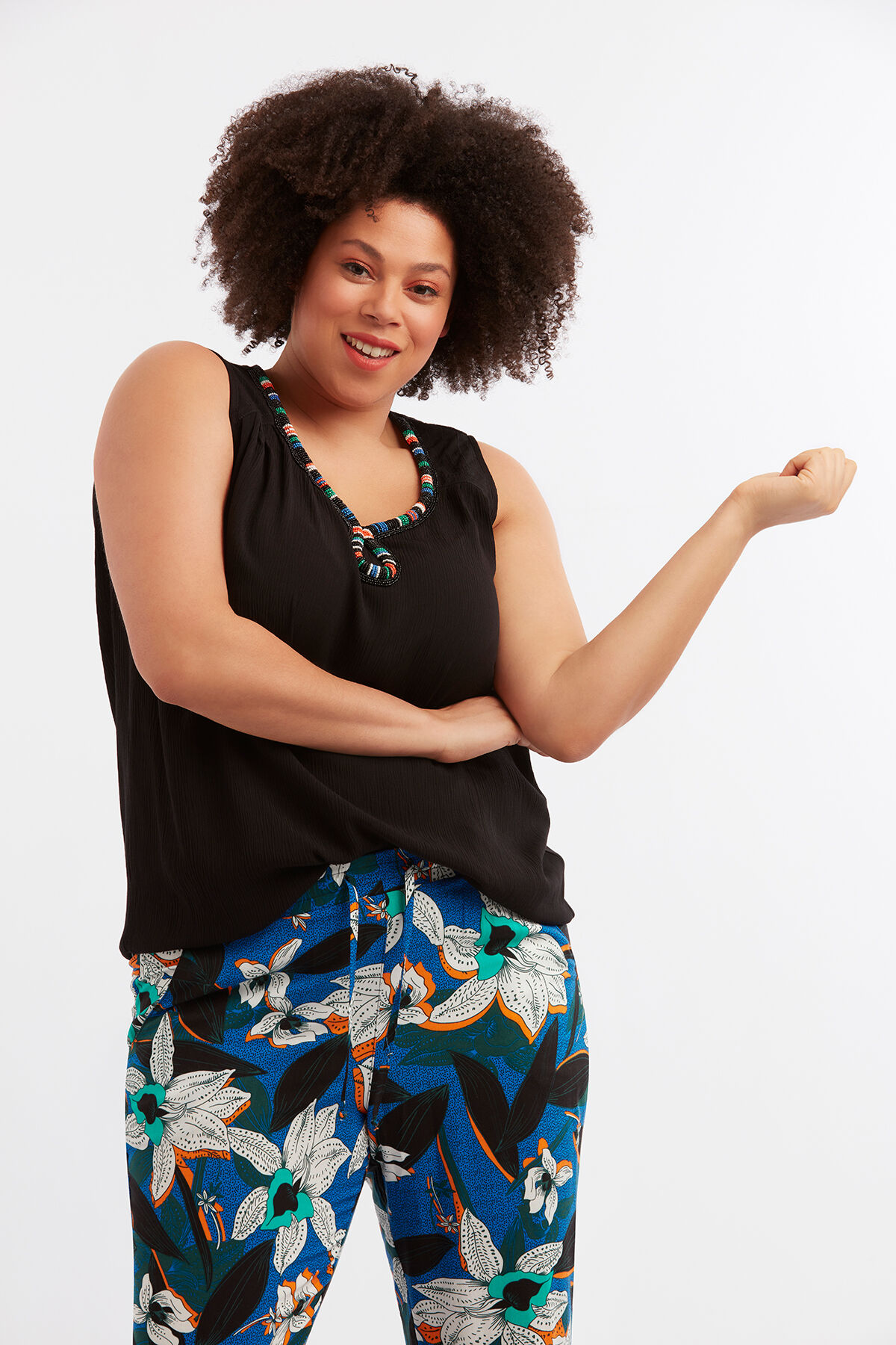 Blouse met kralendetail image number 4