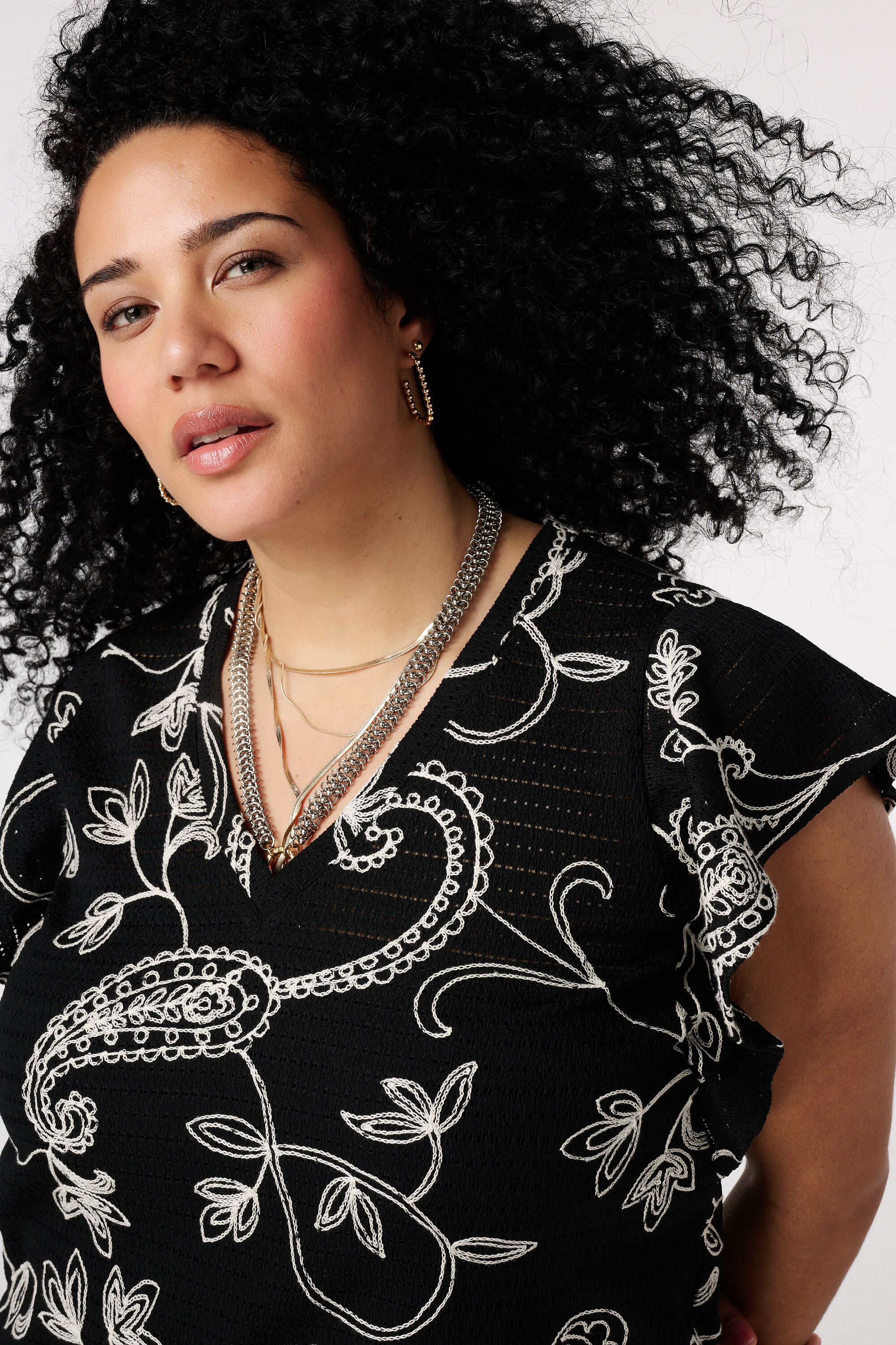 Top met paisleyprint image number 4