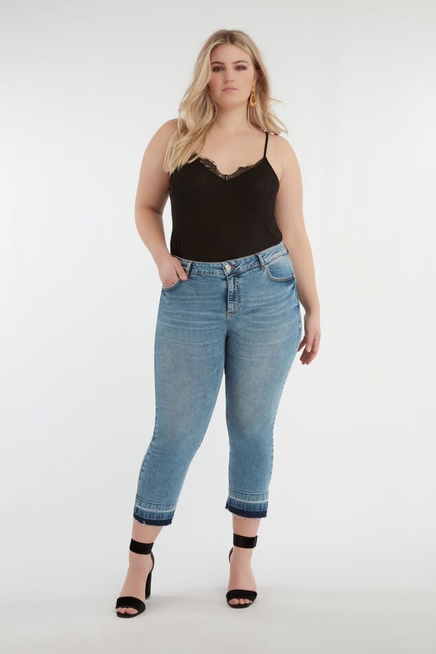 Straight fit 7/8 jeans  image number 0