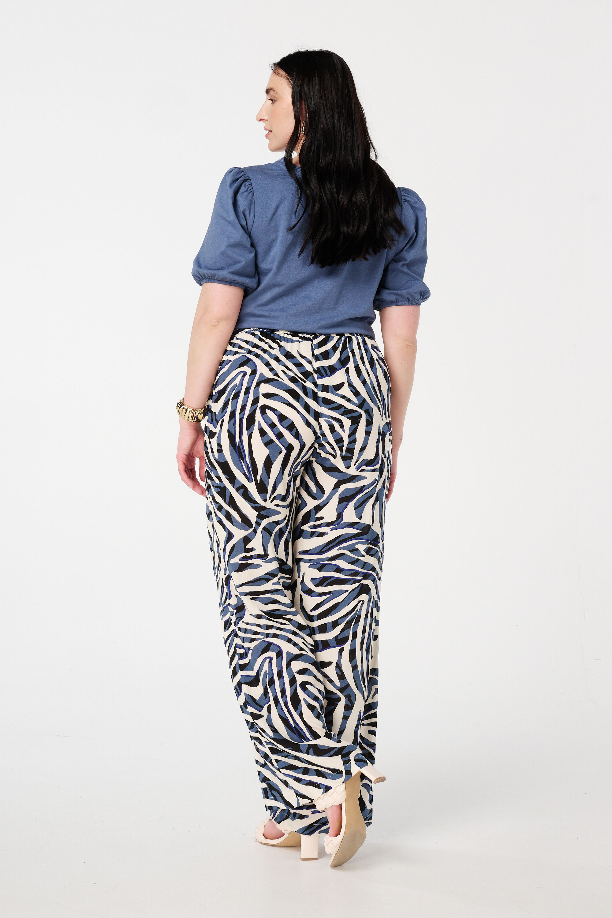 Luchtige broek met print image number 3