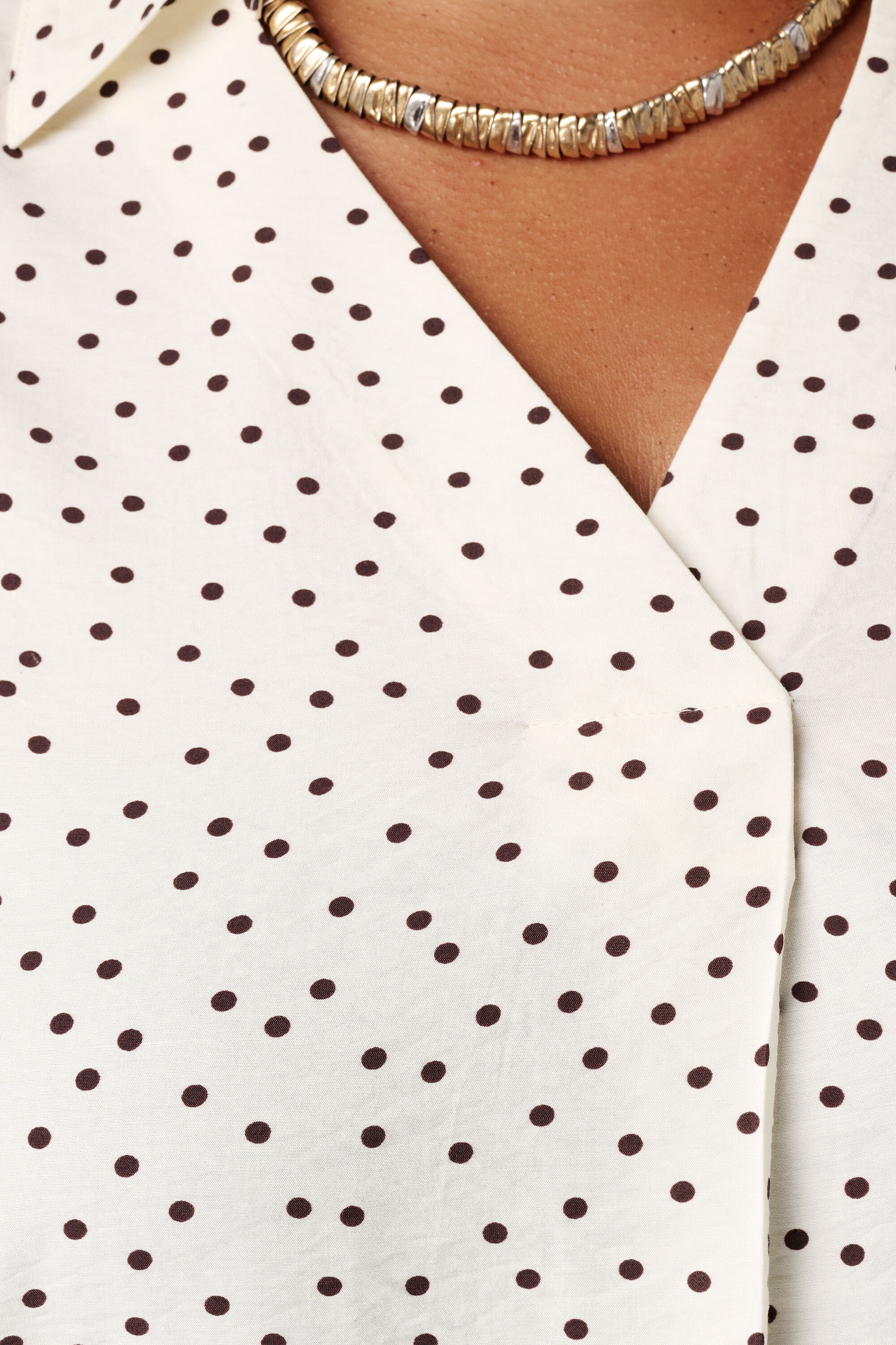 Blouse met polka dot image number 6