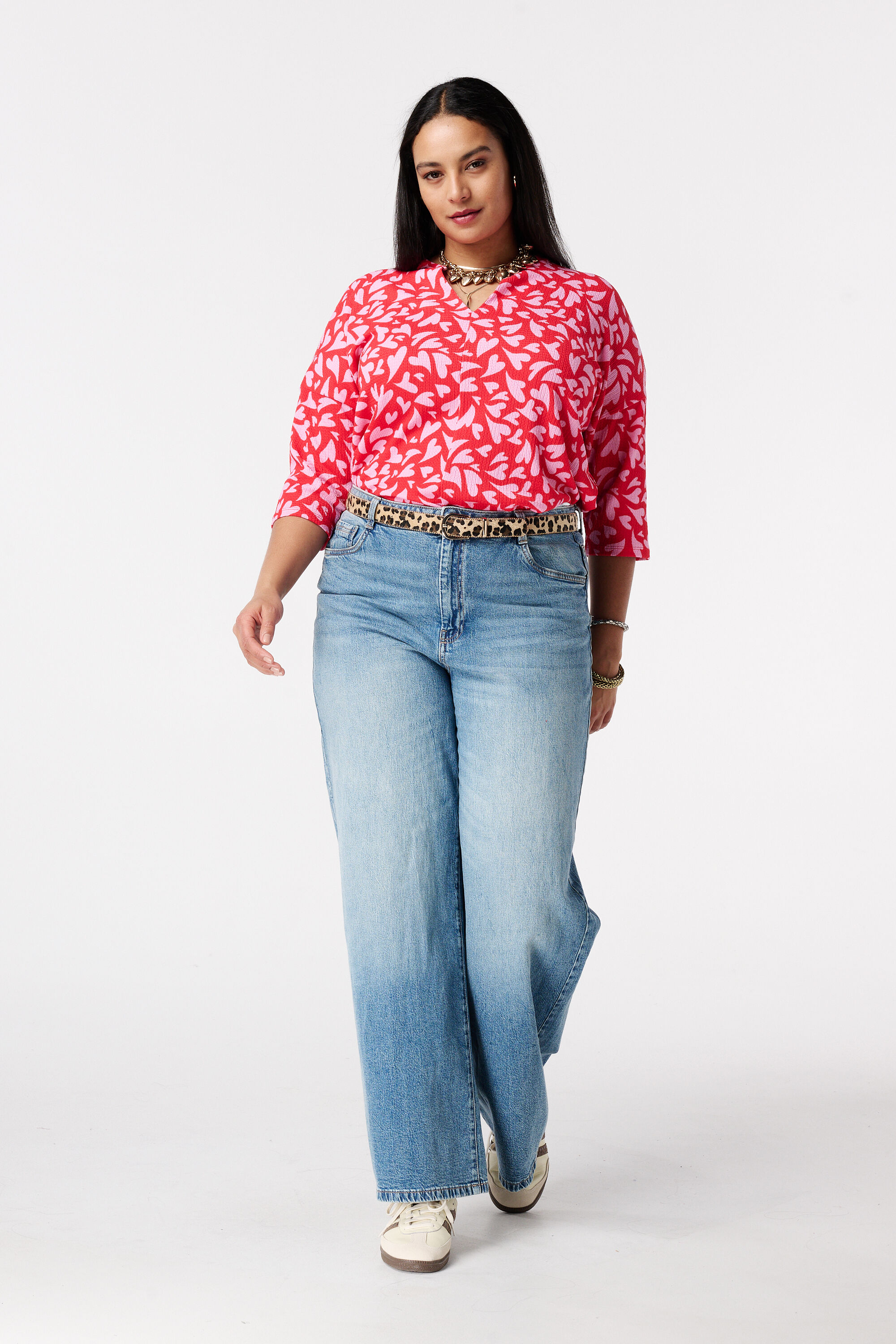 Top met driekwart mouwen image number 5