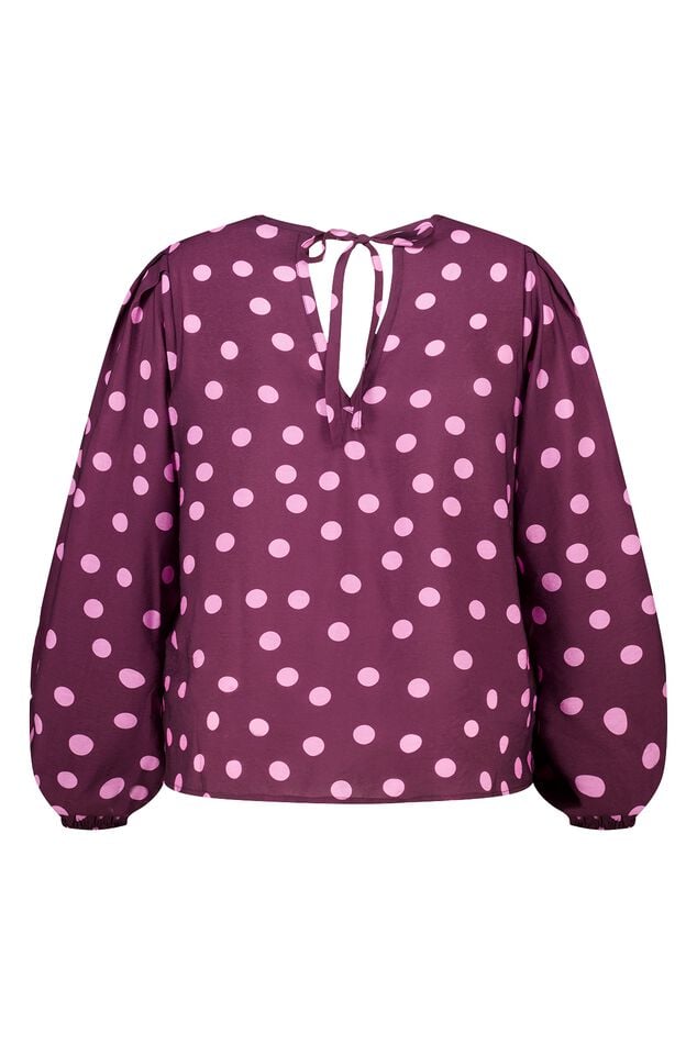 Polka dot blouse image number 2
