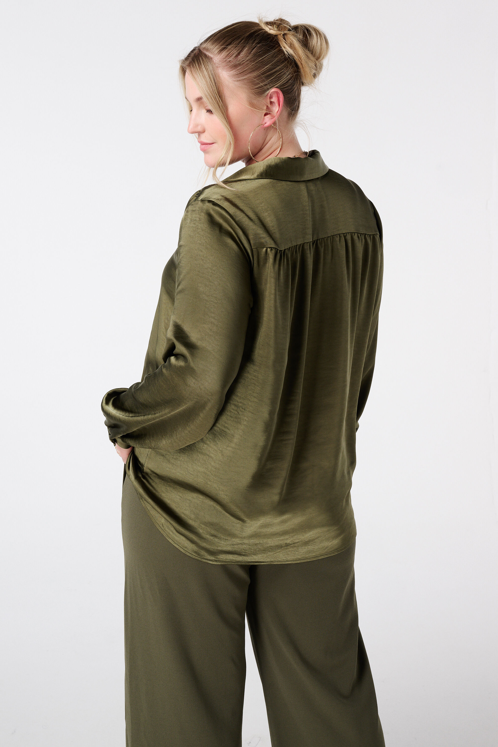 Blouse in satijnen look image number 3