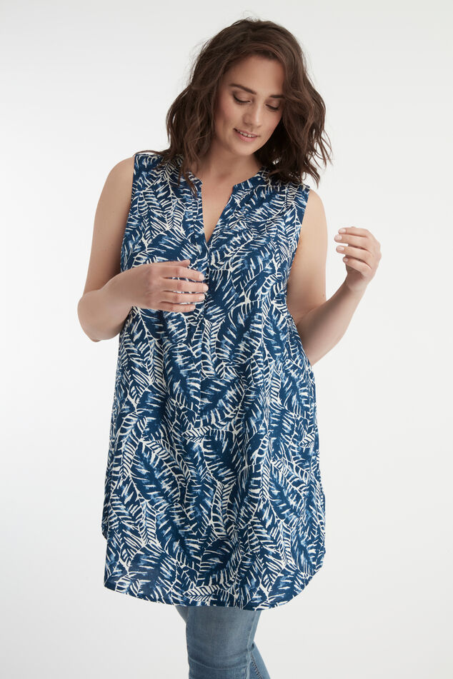 Mouwloze lange blouse image number 0