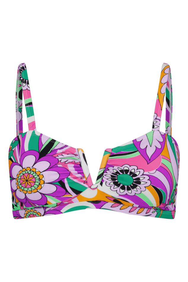 Bikini top met v-shape detail image number 2