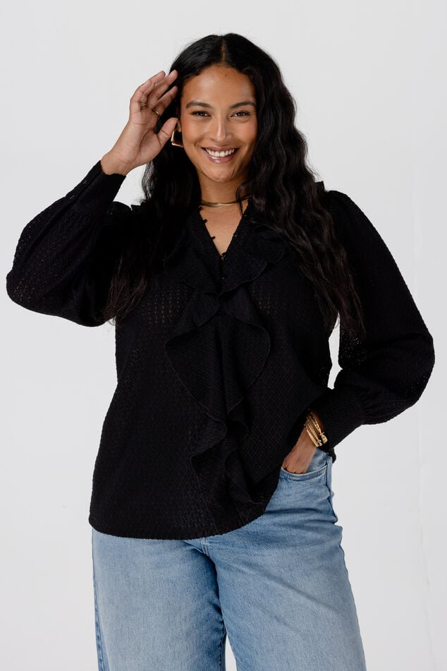 Blouse met ruches image number 0