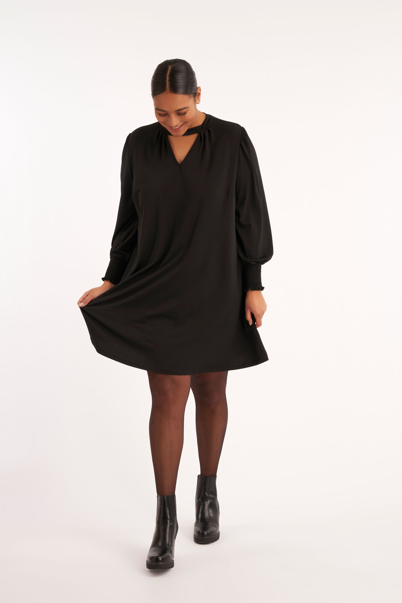 Korte jurk met A-lijn image number 5