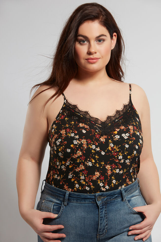 Mouwloze blouse met kant image number 0