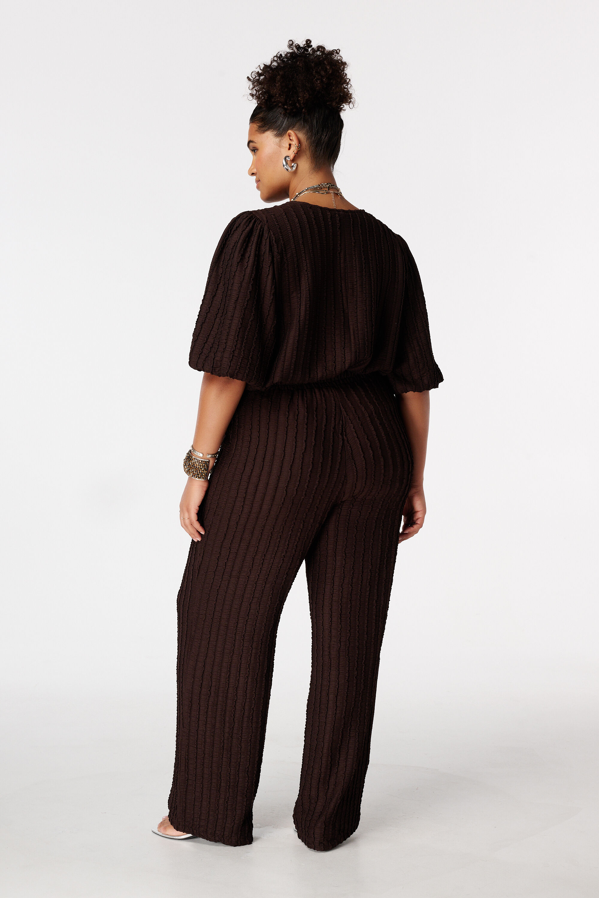 Broek met elastische taille image number 3