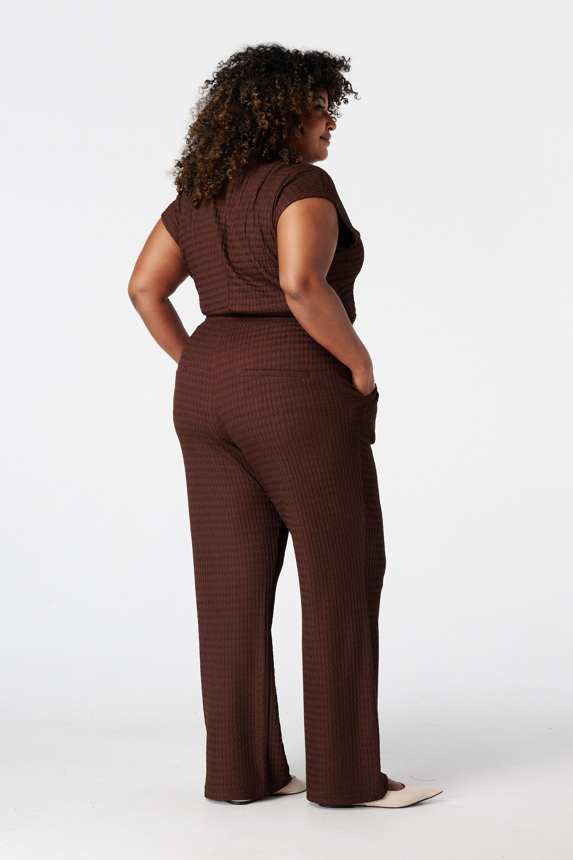 Broek met elastische taille image number 3