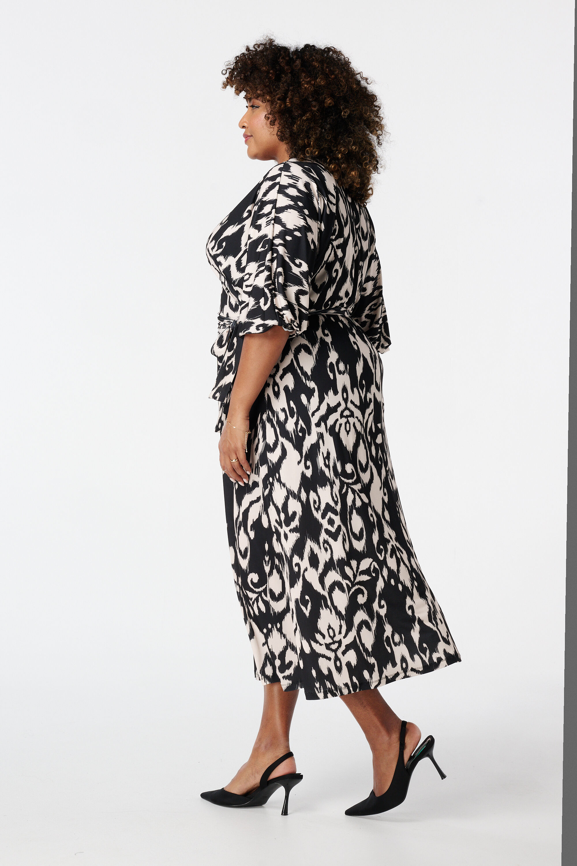 Overslagjurk met print image number 3