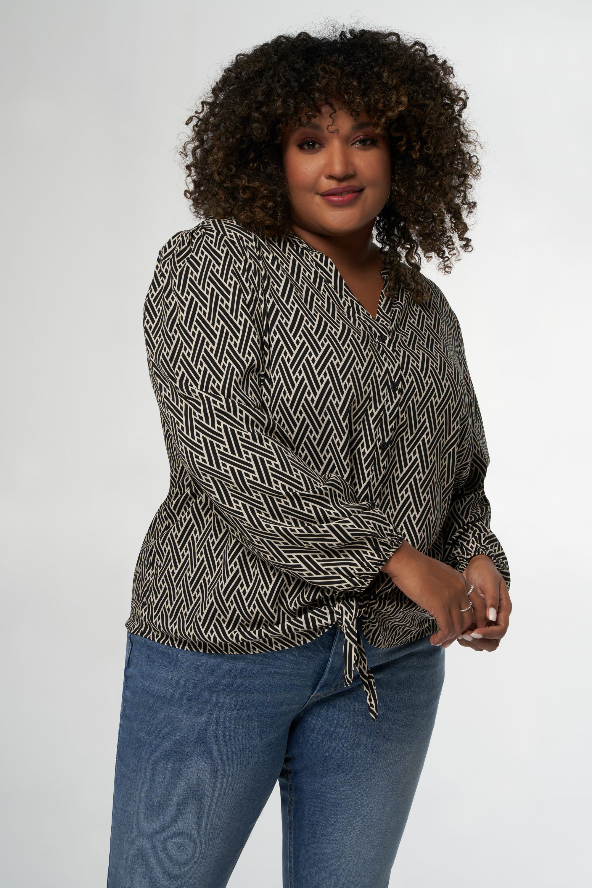 Blouse met grafische print image number 5