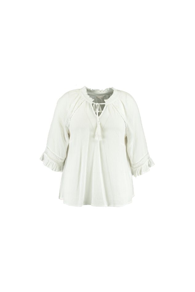 Blouse met opengewerkte details image number 1