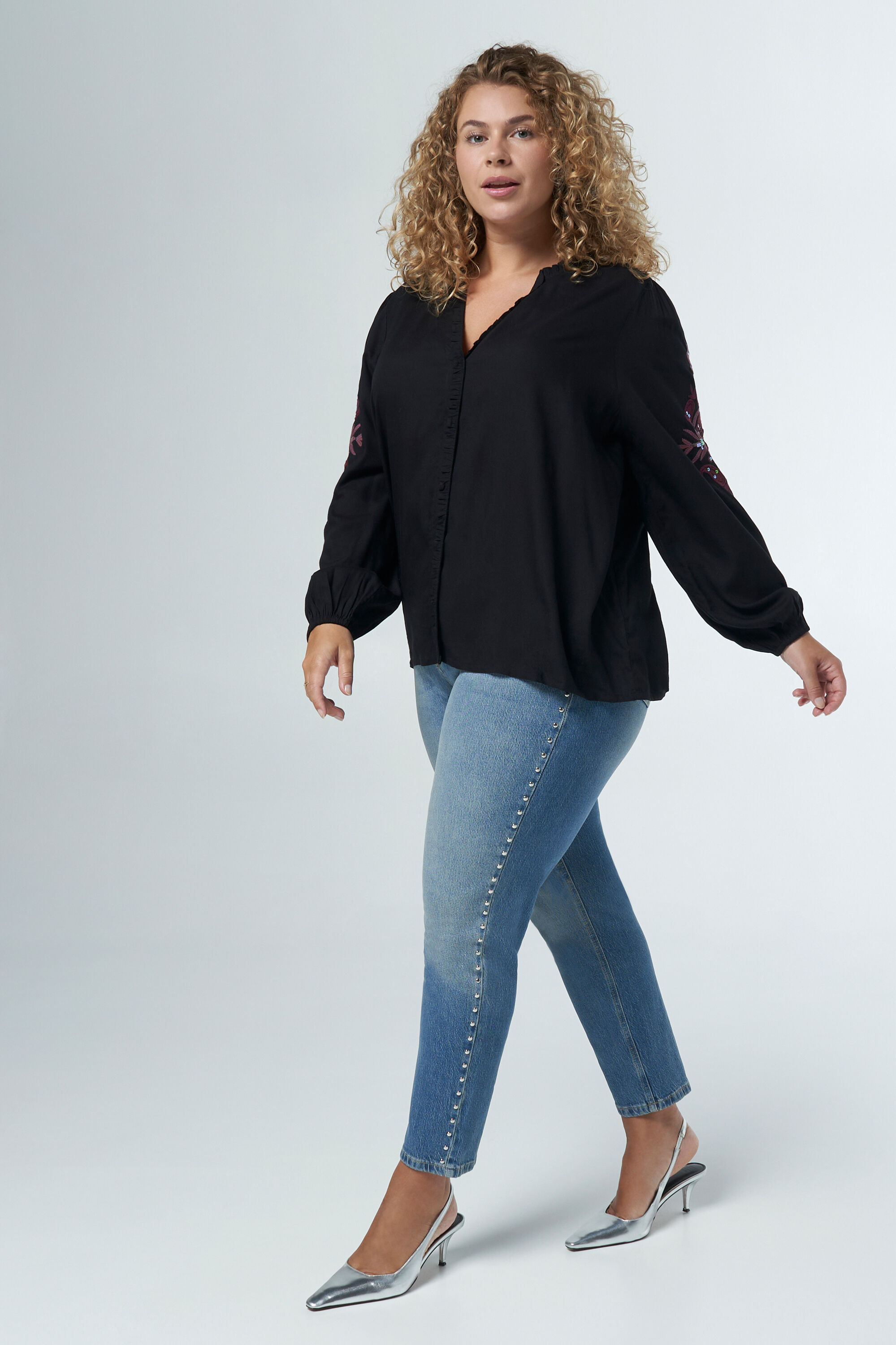 Blouse met broderie image number 5