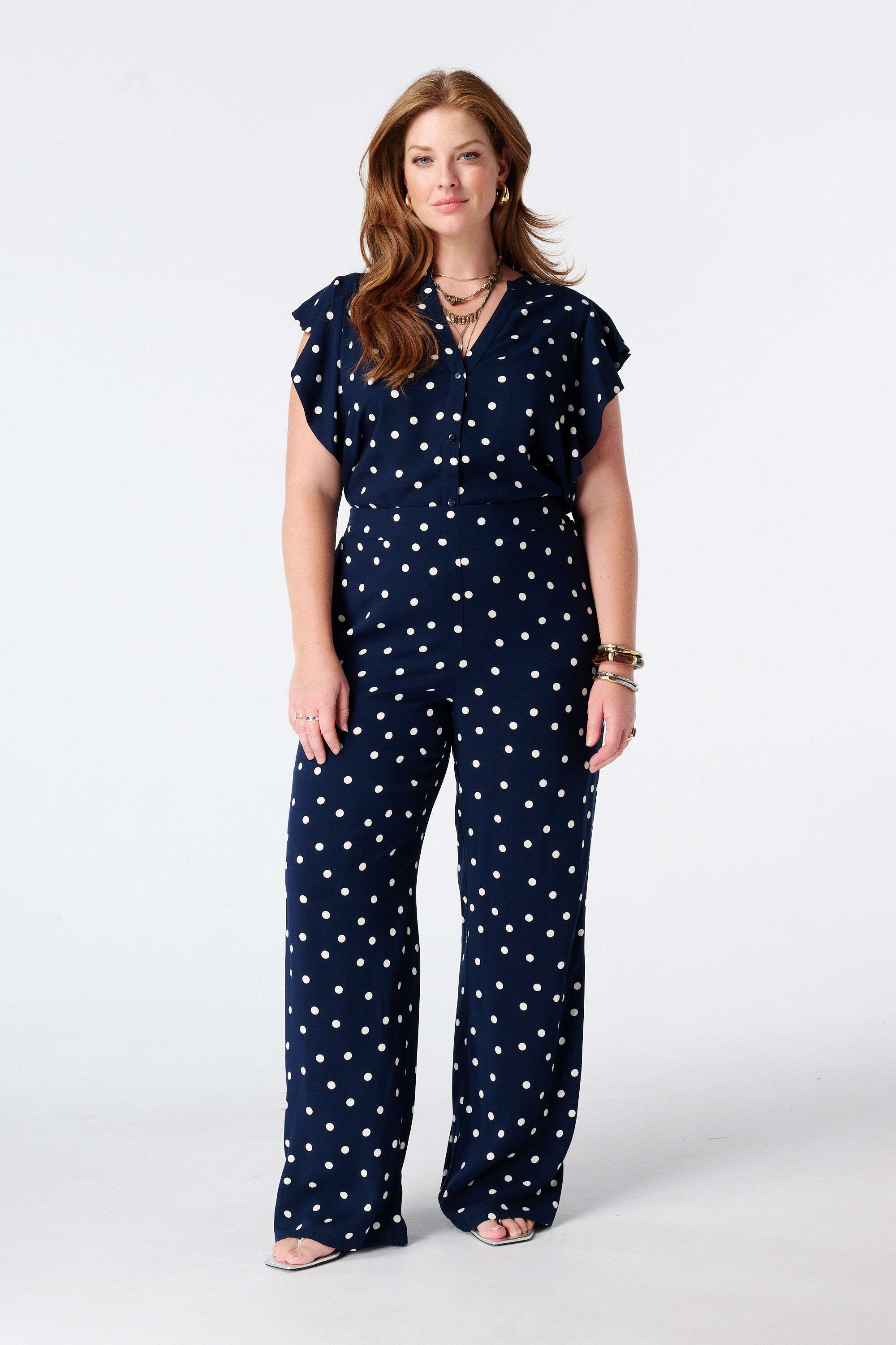 Blouse met polka dot image number 5