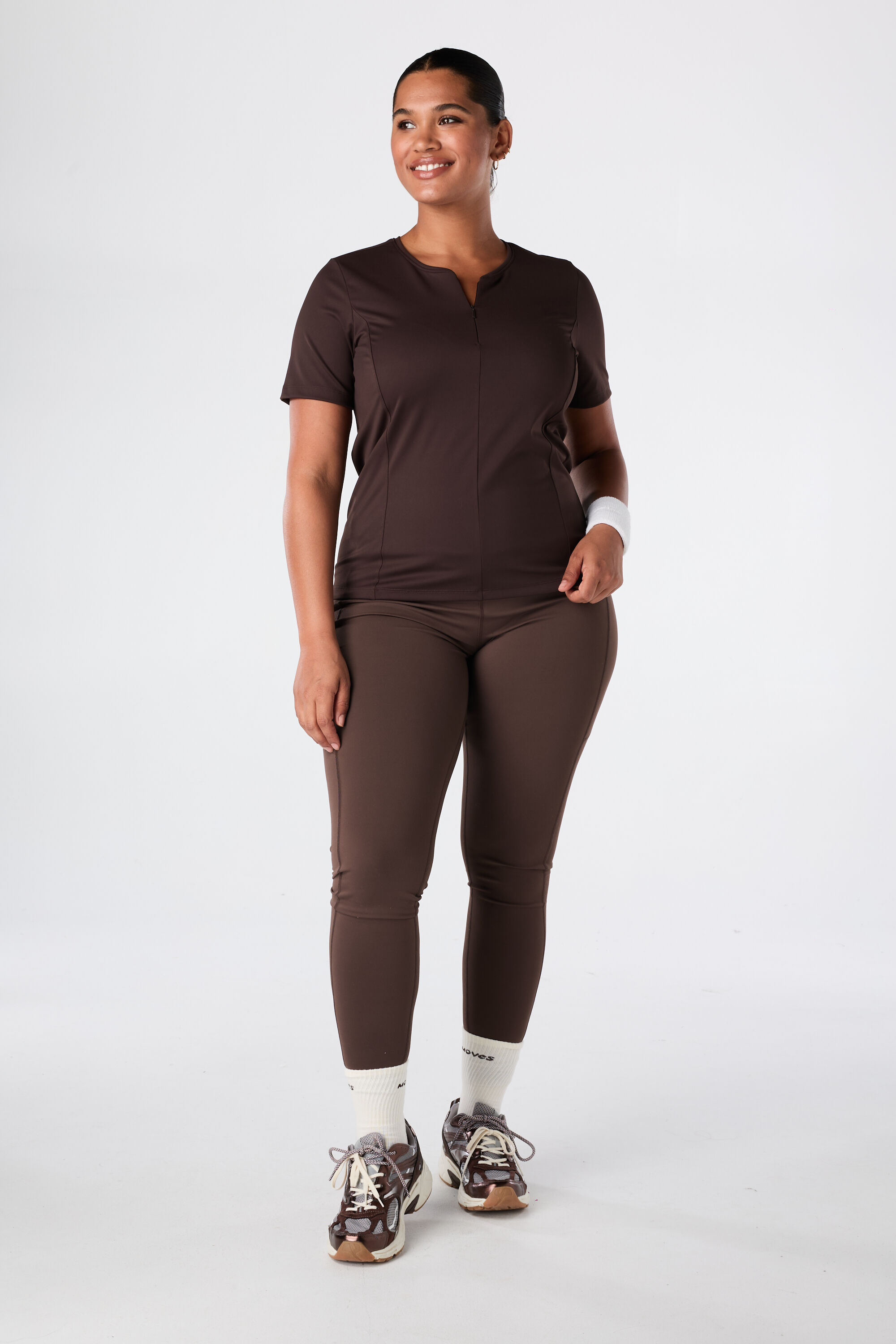 Sport top met rits image number 6