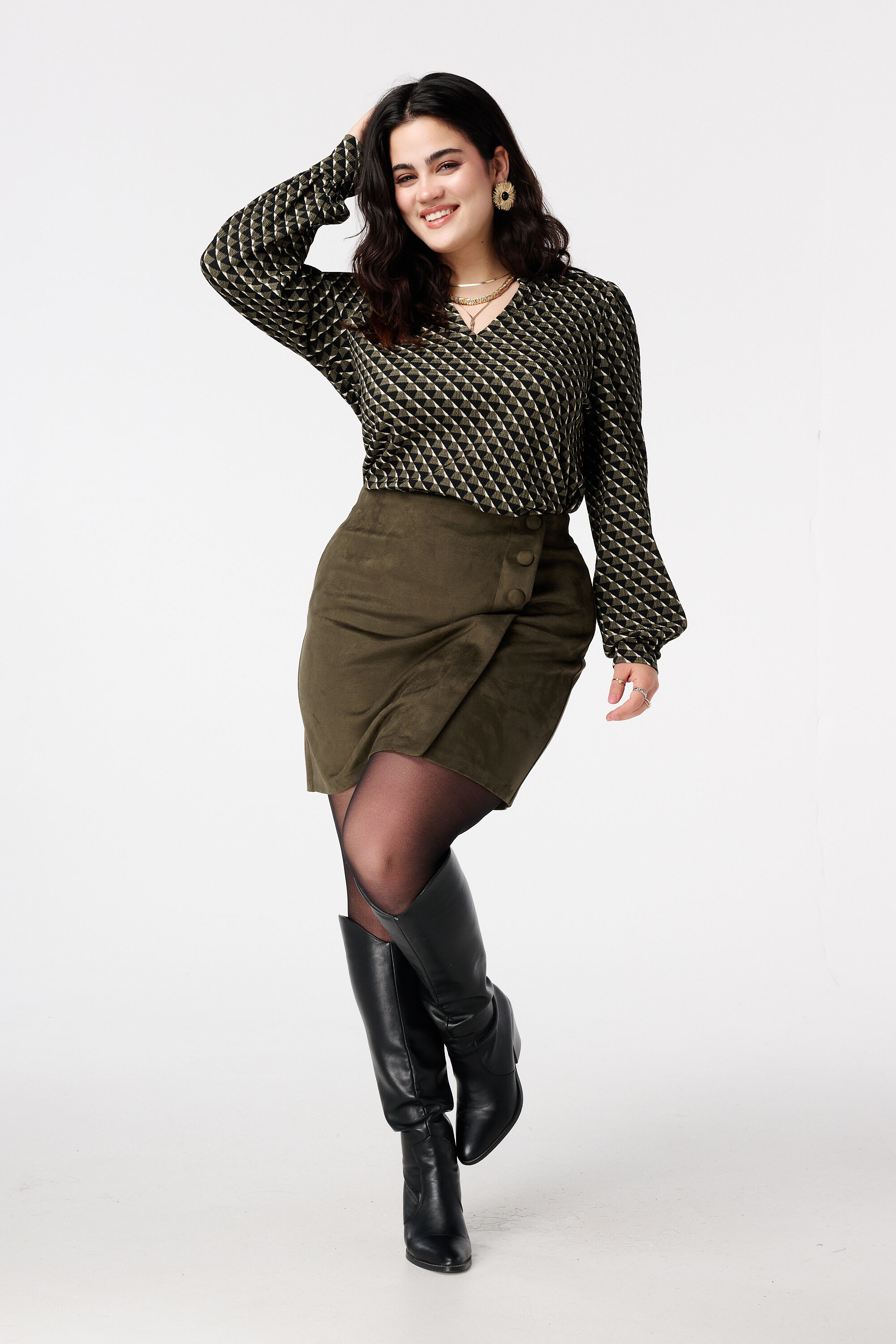 Top met sierlijke print  image number 5